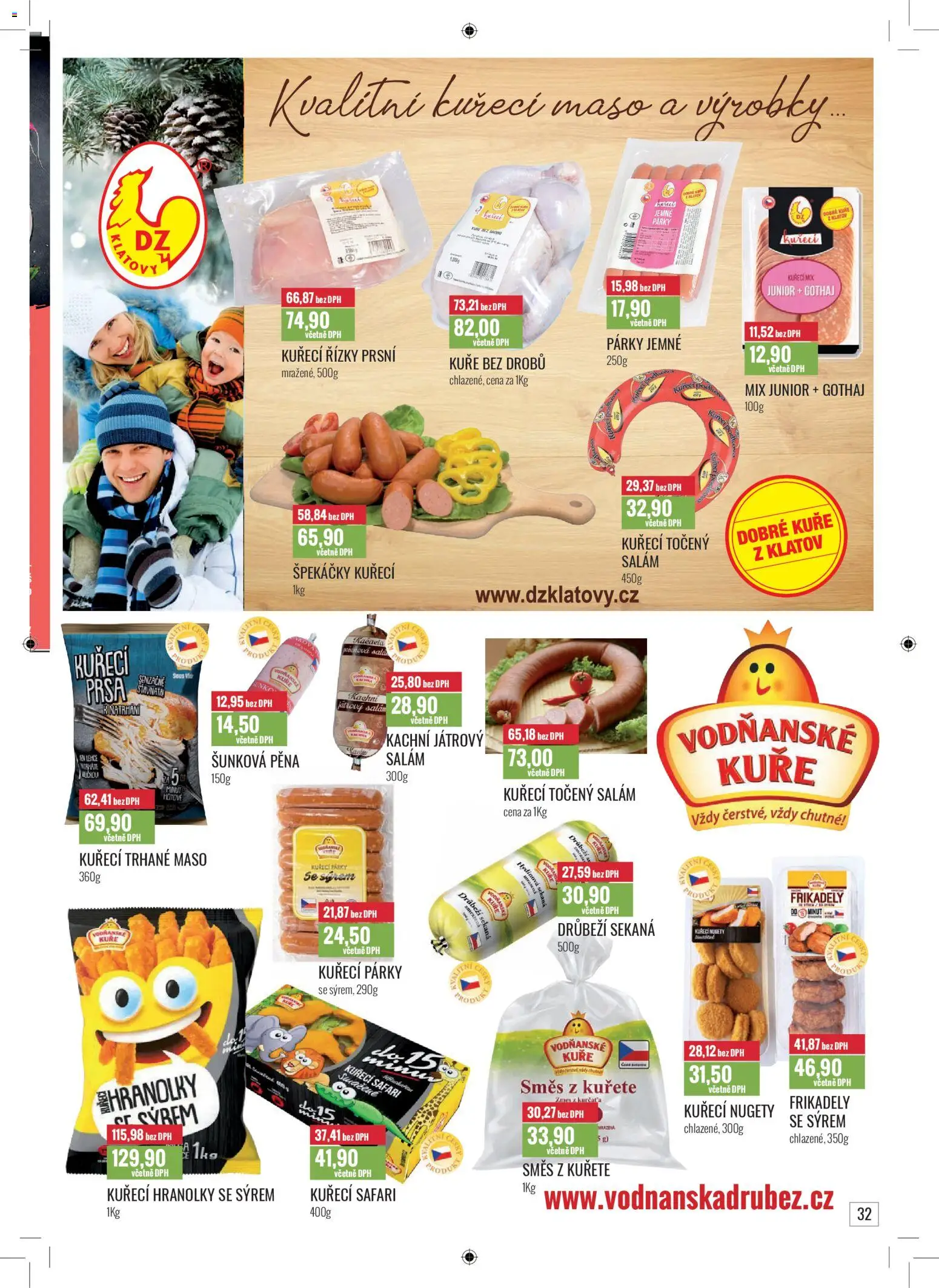 Ratio leták od 01.01.2026 | Strana: 33 | Produkty: Salám, Sous vide, Párky, Kuře