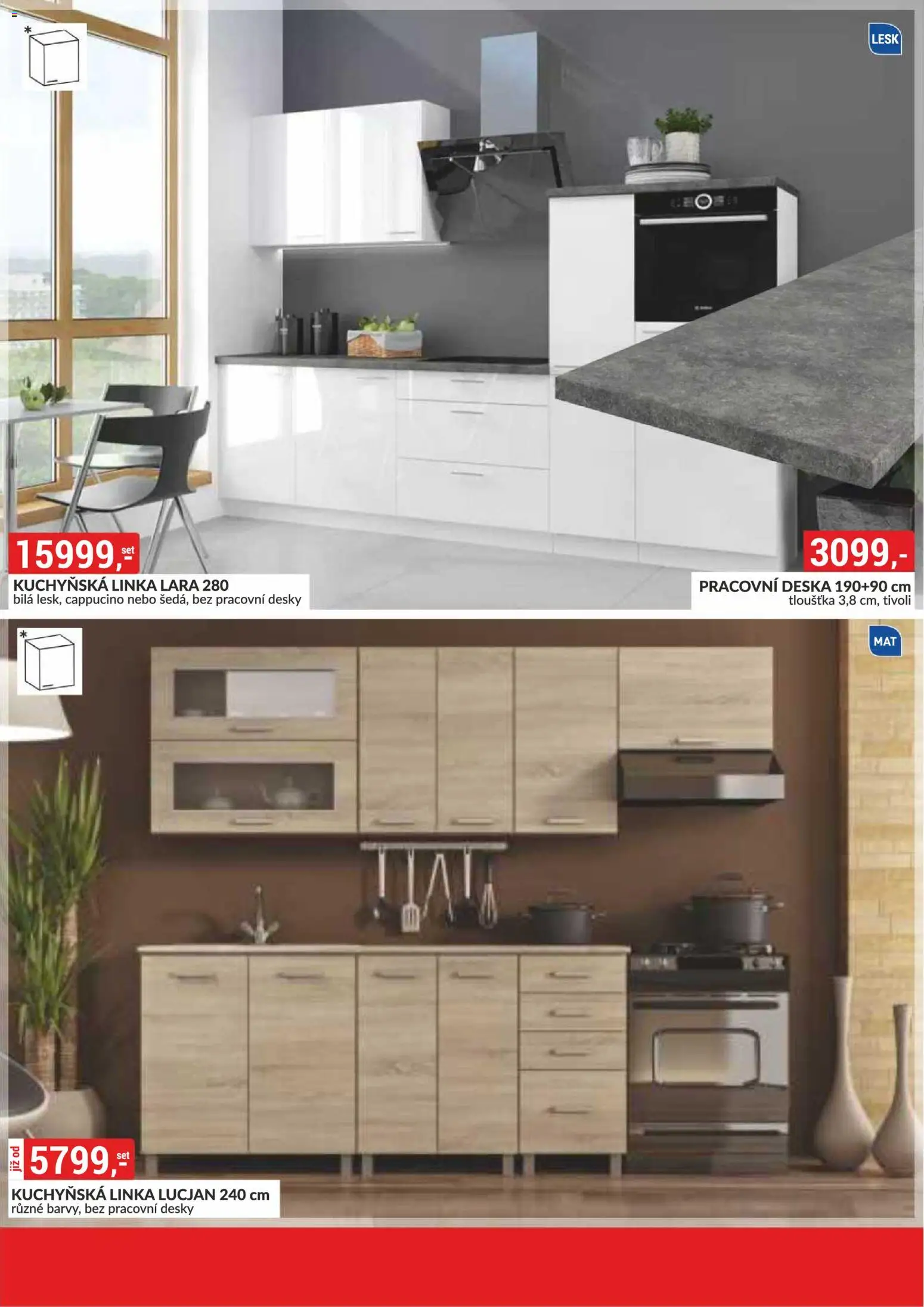 BAUMAX leták - Zařiďte si bydlení podle sebe od 01.03.2026 | Strana: 74 | Produkty: Kuchyňská linka, Pracovní deska, Desky