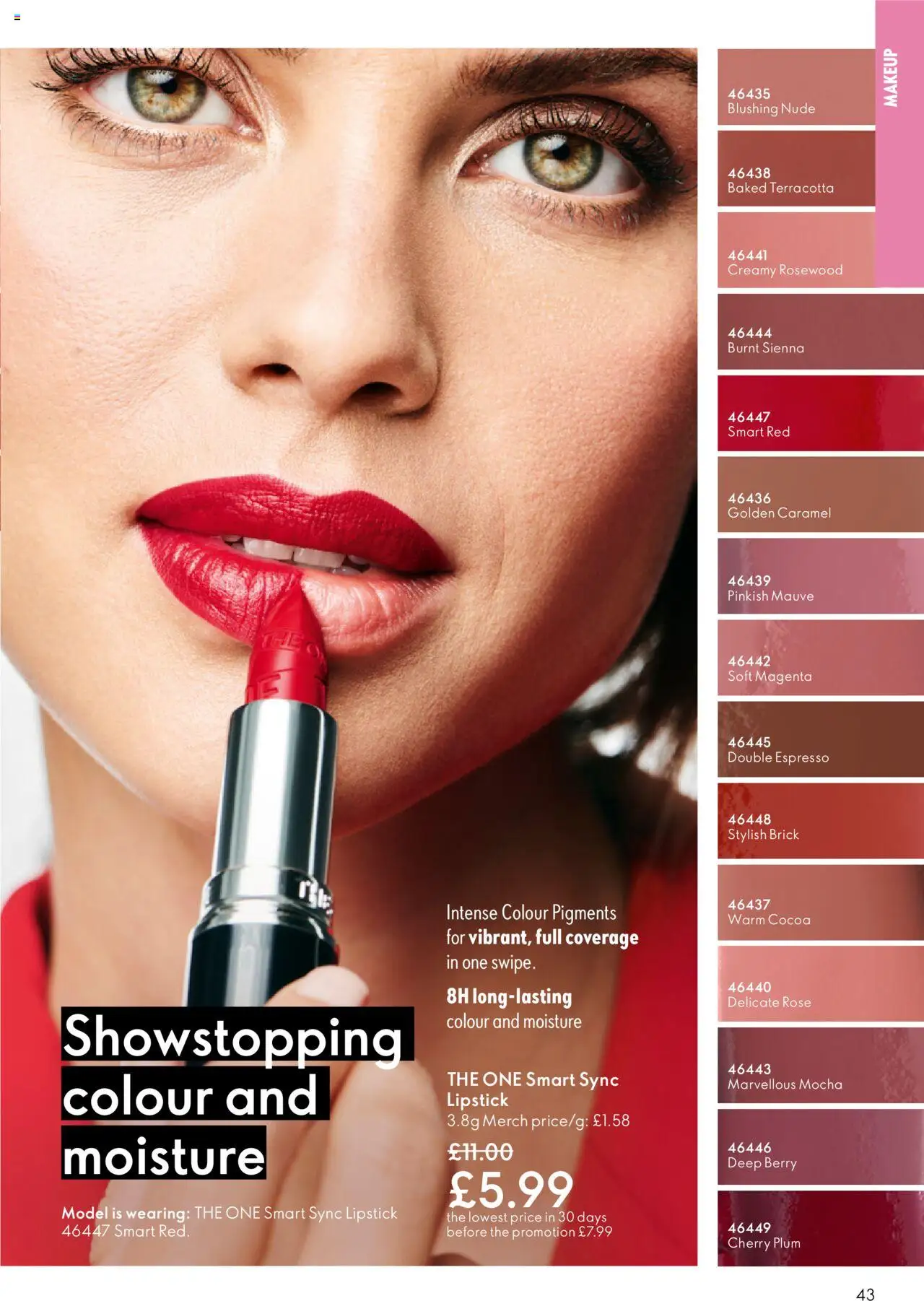 {H1} | Page: 43 | Products: Lipstick, Cocoa