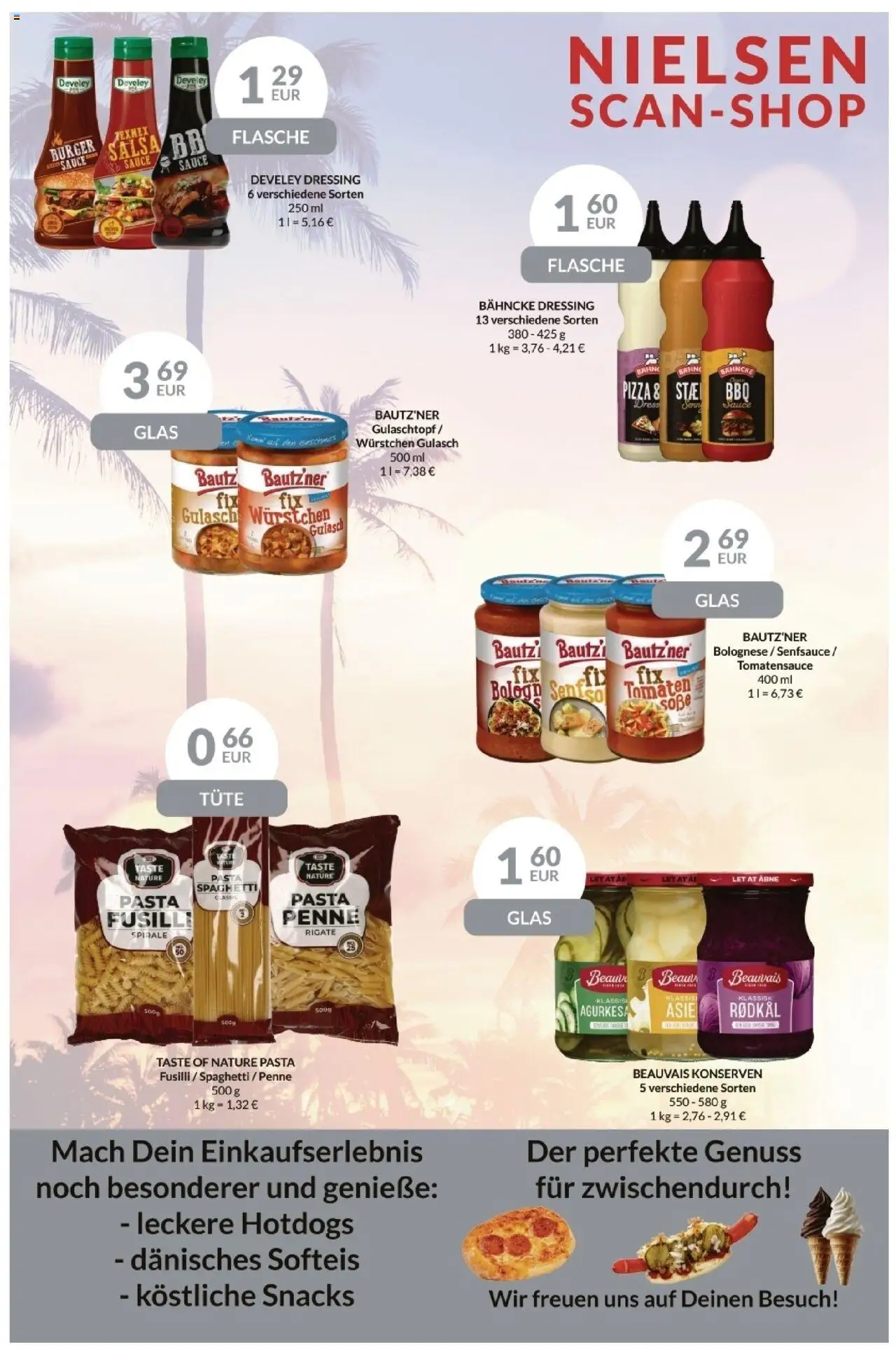 Nielsen Discount Tilbudsavis gyldig fra 08.08.2025 | Side: 3 | Produkter: Pizza, Spaghetti, Pasta, Salsa