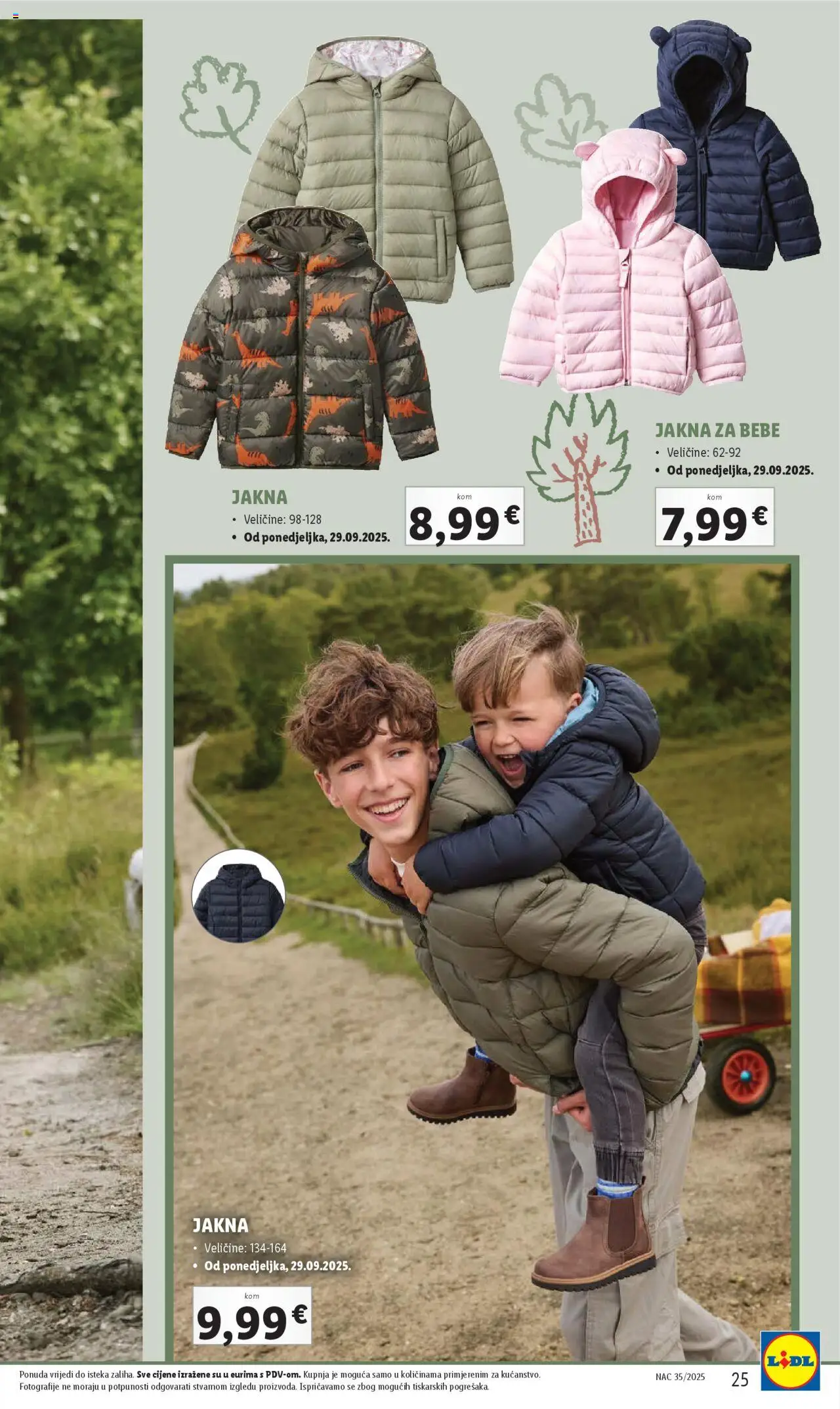 Lidl katalog | vrijedi od 01.08.2025 | Stranica: 25 | Proizvodi: Jakna