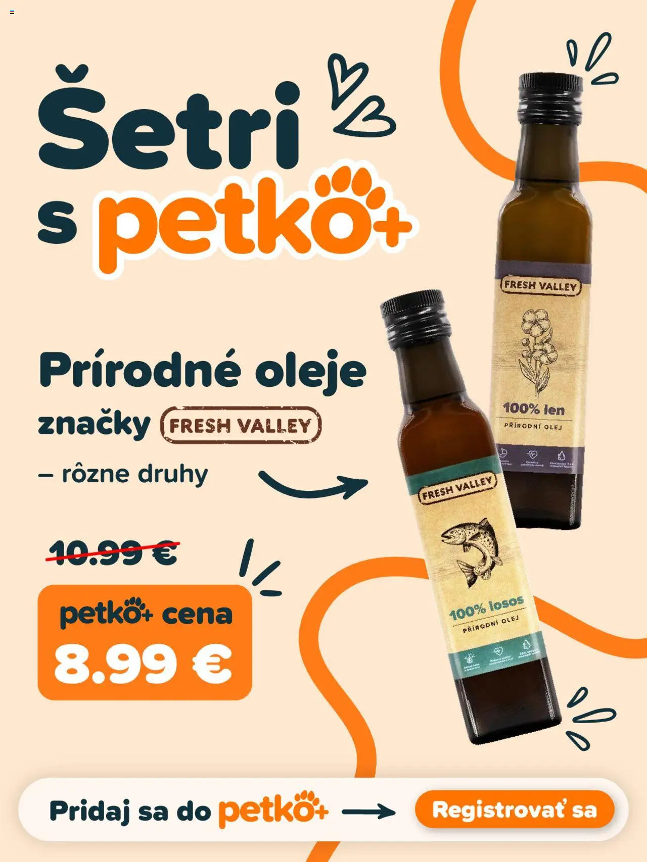 PetCenter leták │ platný od 01.08.2025 | Strana: 14 | Produkty: Olej, Losos