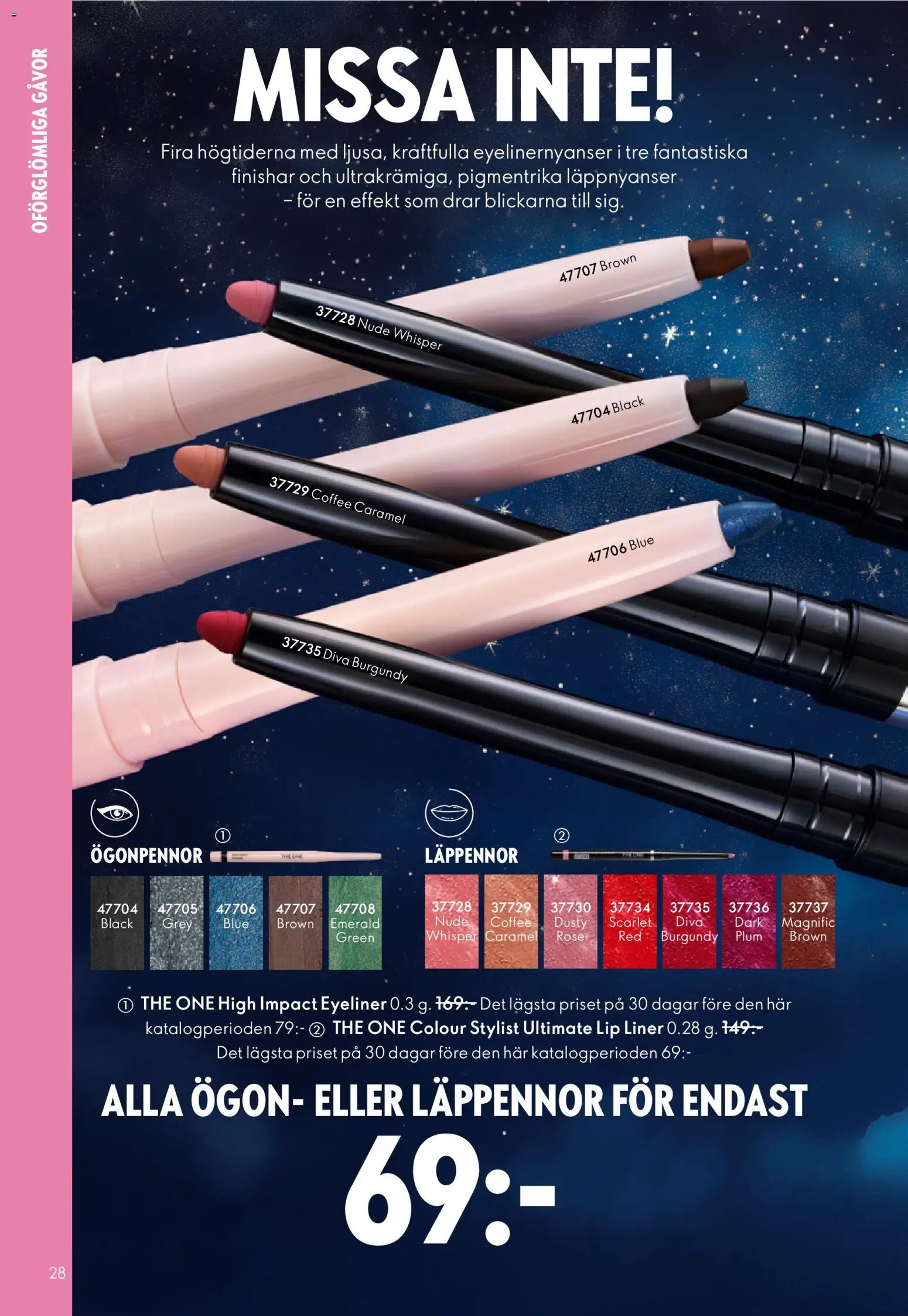 Oriflame reklamblad aktuell från 10.12.2025 | Sida: 28 | Produkter: Eyeliner