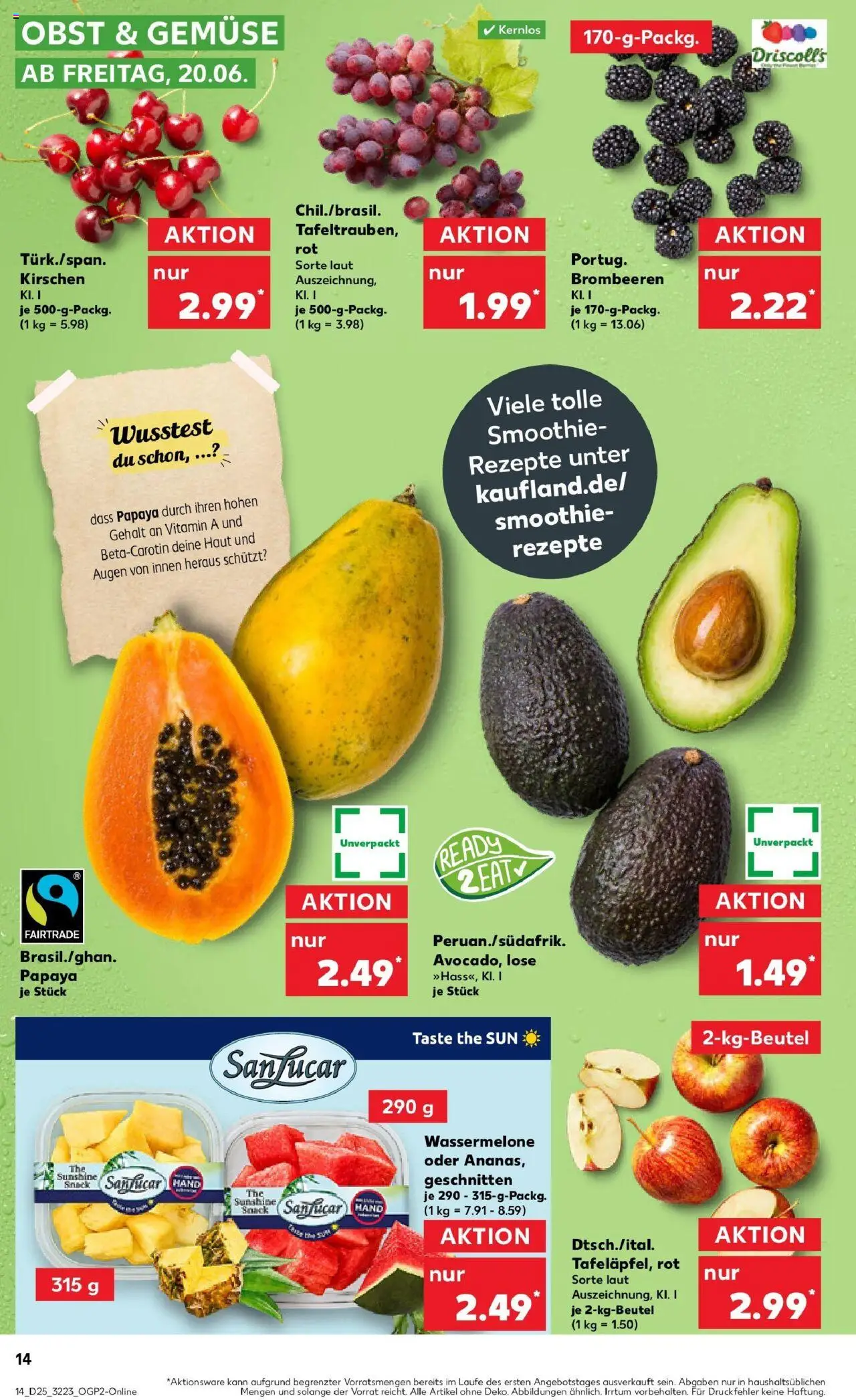 Kaufland prospekt Alsdorf	 - gültig ab dem 22.06.2025 | Seite: 27 | Produkte: Kirschen, Gemüse, Obst, Wassermelone