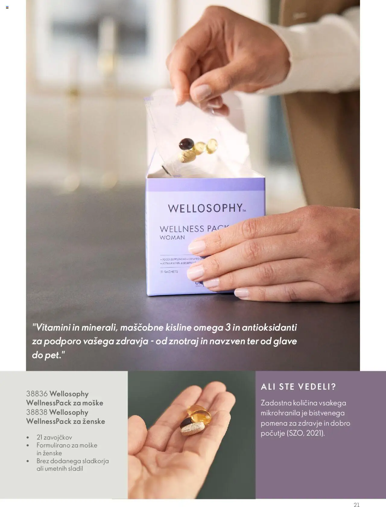 Oriflame katalog wellosophy vodnik po izdelkih │ velja od 18.12.2023 | Stran: 21