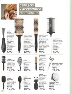 Vista previa Catálogo AVON campaña 1 válido desde el 01.01.2026 | Página: 158 | Productos: Polvo, Cepillo, Cepillo moldeador, Espejo