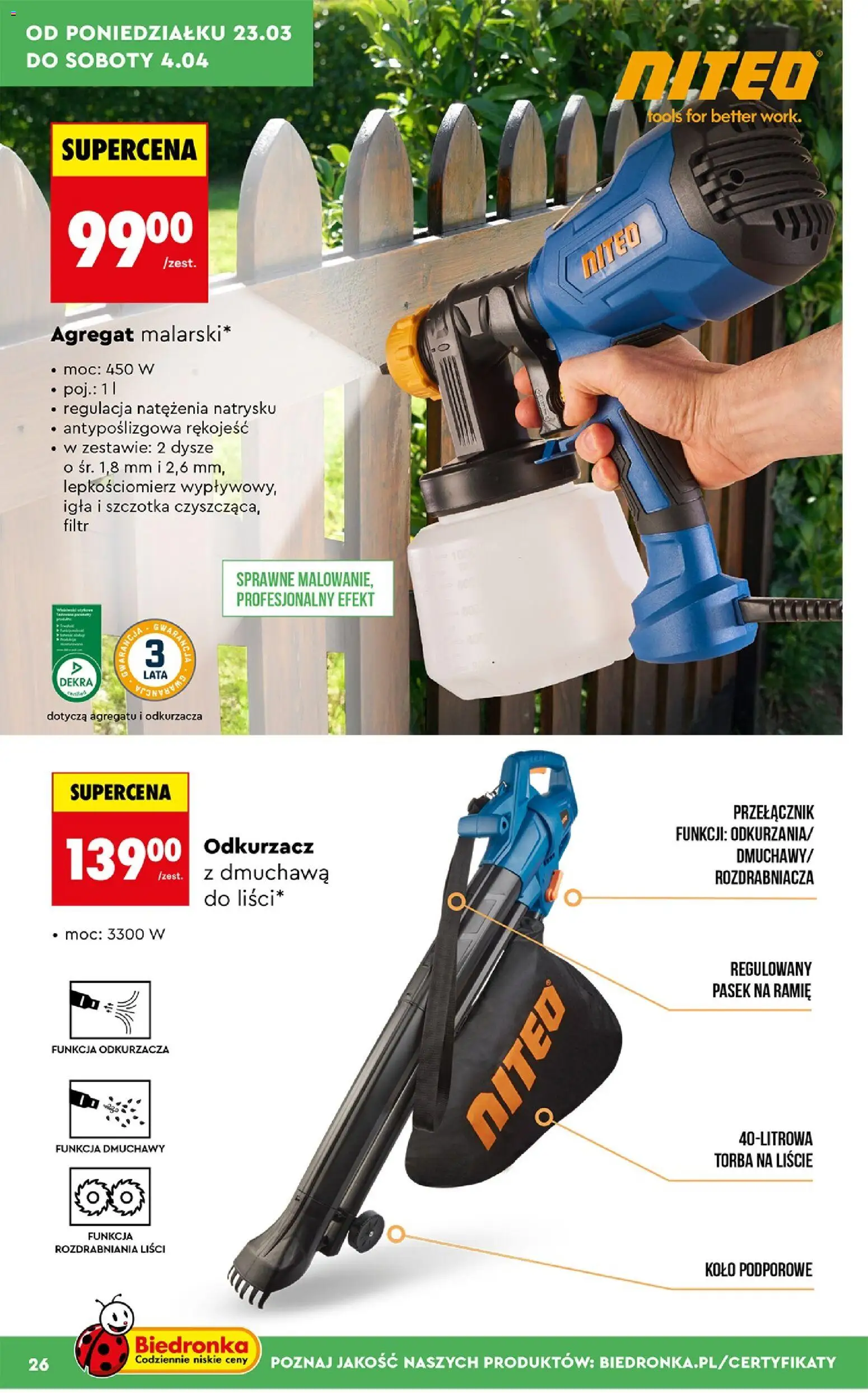 Biedronka gazetka - Ogród od 23.03.2026 | Strona: 26