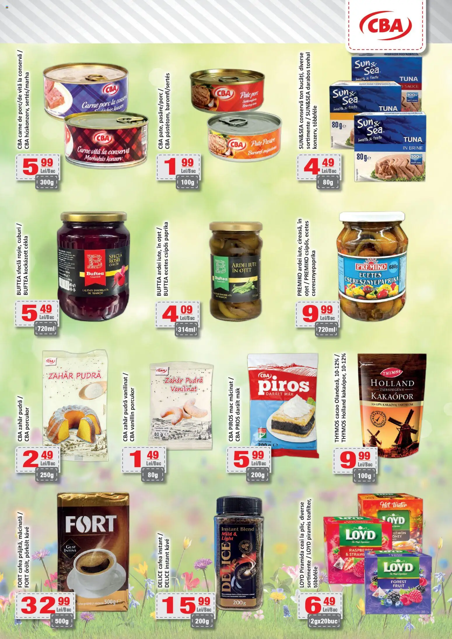 Noul catalog CBA – valabil de la 04.03.2026 | Pagină: 6 | Produse: Pate, Ardei, Cafea, Cacao