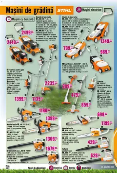 Ofertele Hornbach valabile de la 23.03.2026 | Pagină: 44 | Produse: Trimmer, Suflantă, Aspirator, Mașină de tuns