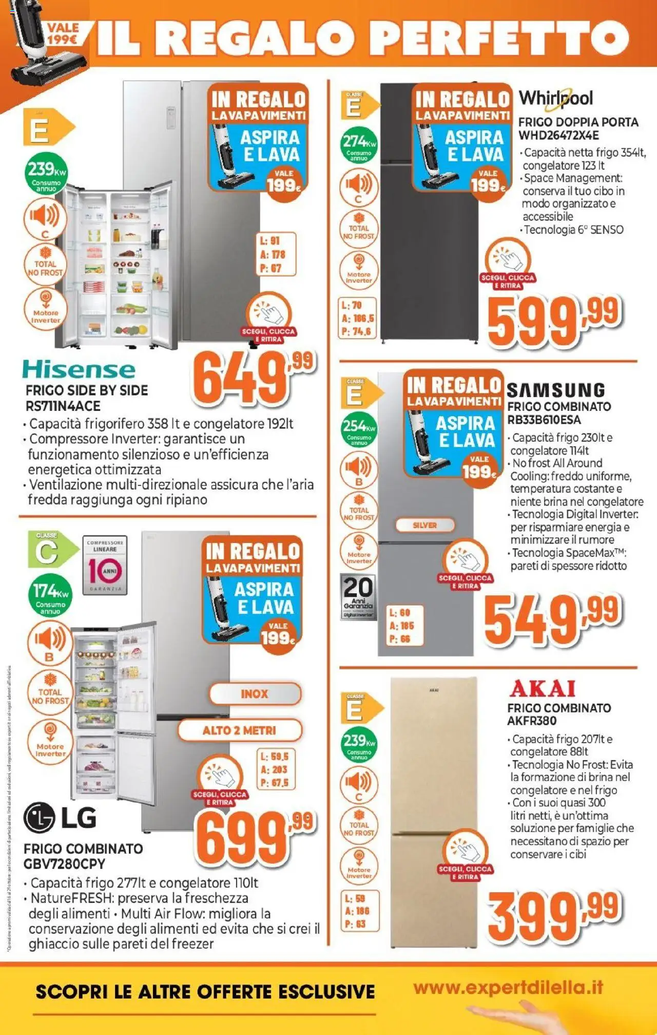 Volantino Expert del 16.10.2025 | Pagina: 7 | Prodotti: Tè, Compressore, Freezer, Congelatore