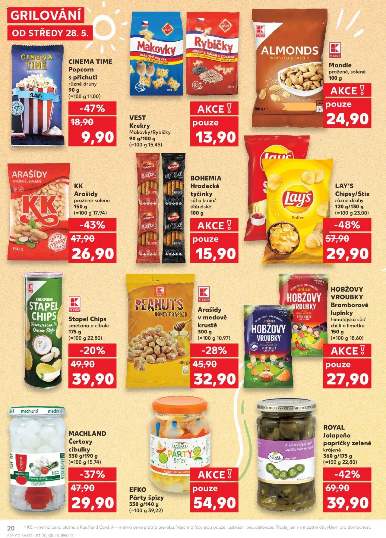 Kaufland leták - Kolín od 28.05.2025 | Strana: 20 | Produkty: Smetana, Hradecké tyčinky, Tyčinky Bohemia, Mandle