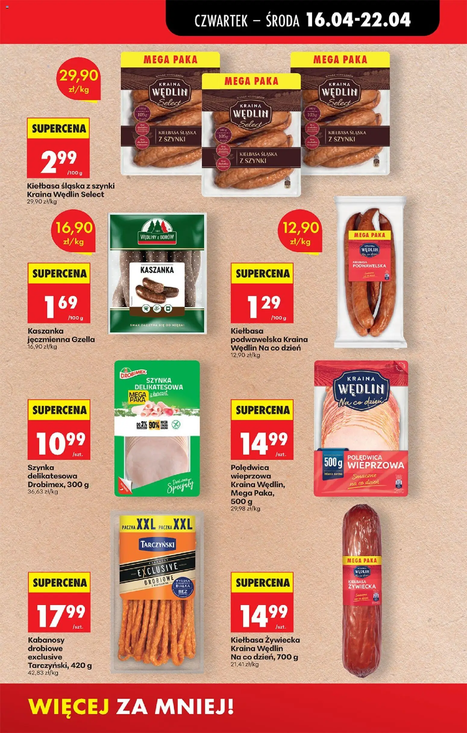 Biedronka gazetka od czwartku od 16.04.2026 | Strona: 57 | Produkty: Mąka szymanowska, Erytrytol, Tortilla, Makaron