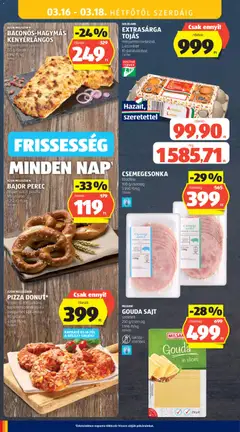 EXTRASÁRGA TOJÁS, mélyalmos tartásból, L-es méret, 10 darab/doboz - amely érvényes a következő dátumtól: 12.03.2026 | Oldal: 50