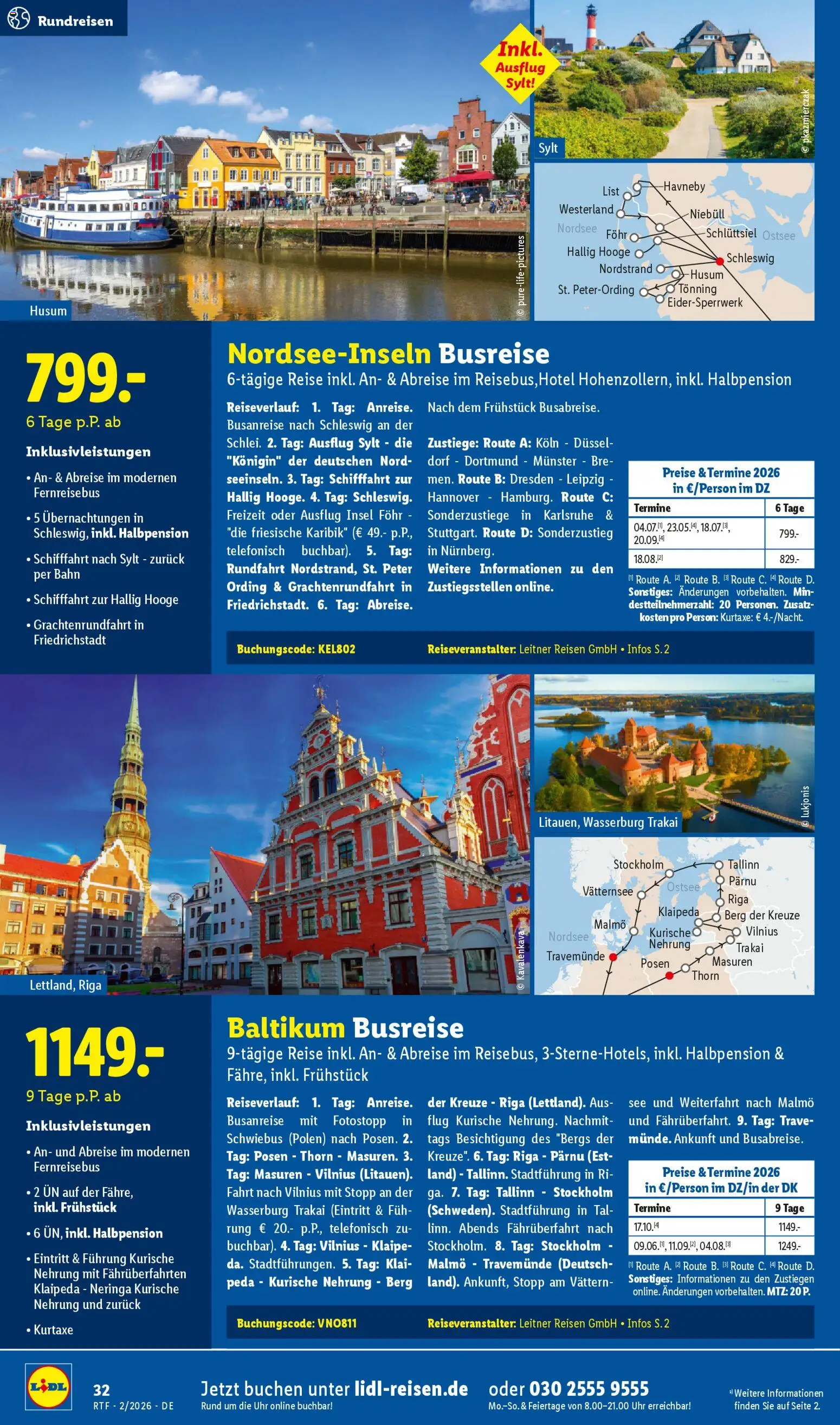 Lidl Reisen Prospekt 	 – gültig ab 14.02.2026 | Seite: 32 | Produkte: Uhr