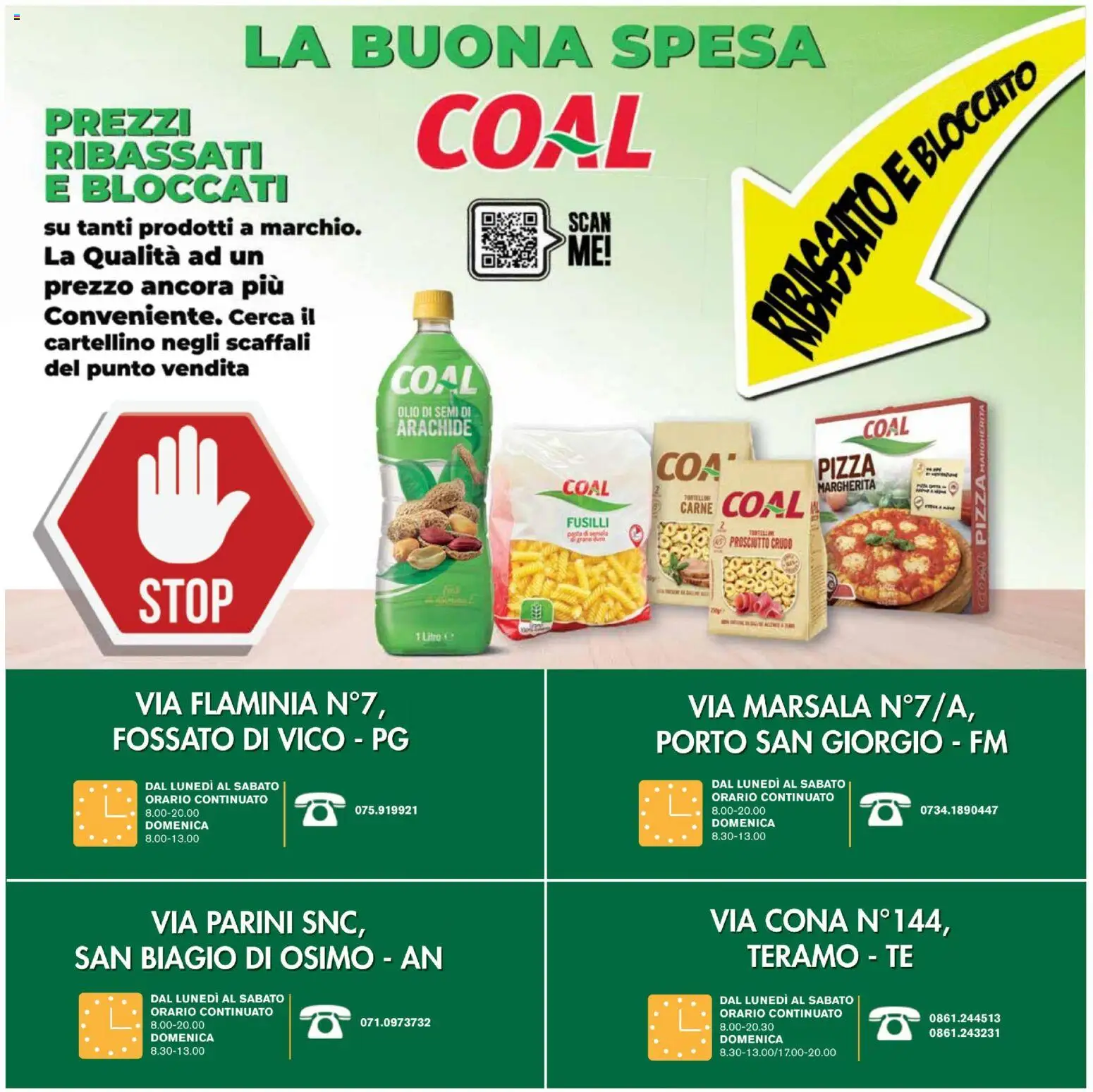 Volantino Coal del 23.10.2025 | Pagina: 28 | Prodotti: Prosciutto Crudo, Pizza, Olio, Fusilli