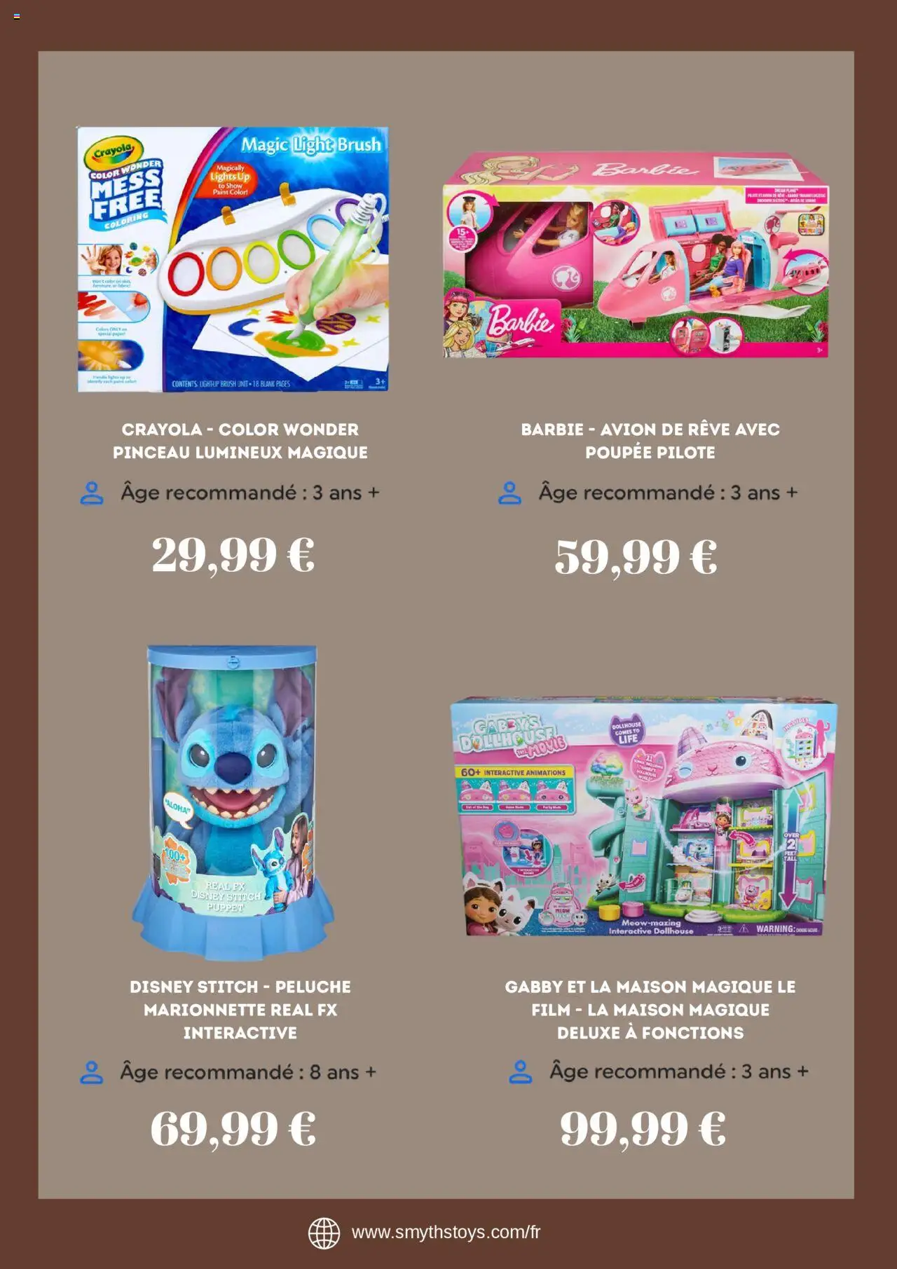 {H1} | Page: 3 | Produits: Poupée, Peluche, Pinceau, Thé