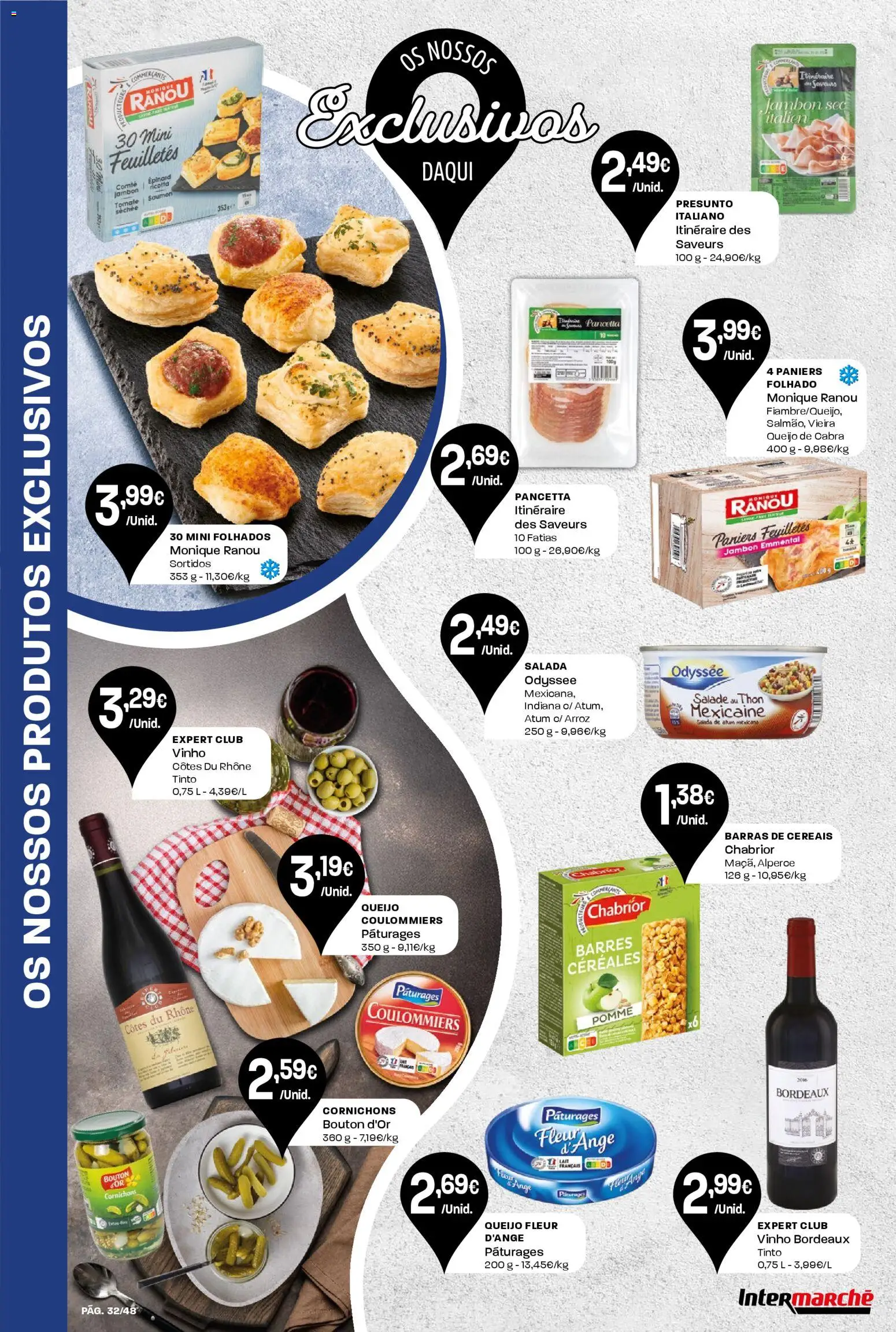 Intermarché folheto │ válido de 26.02.2026 | Página: 32 | Produtos: Barras de cereais, Arroz, Cereais, Salada