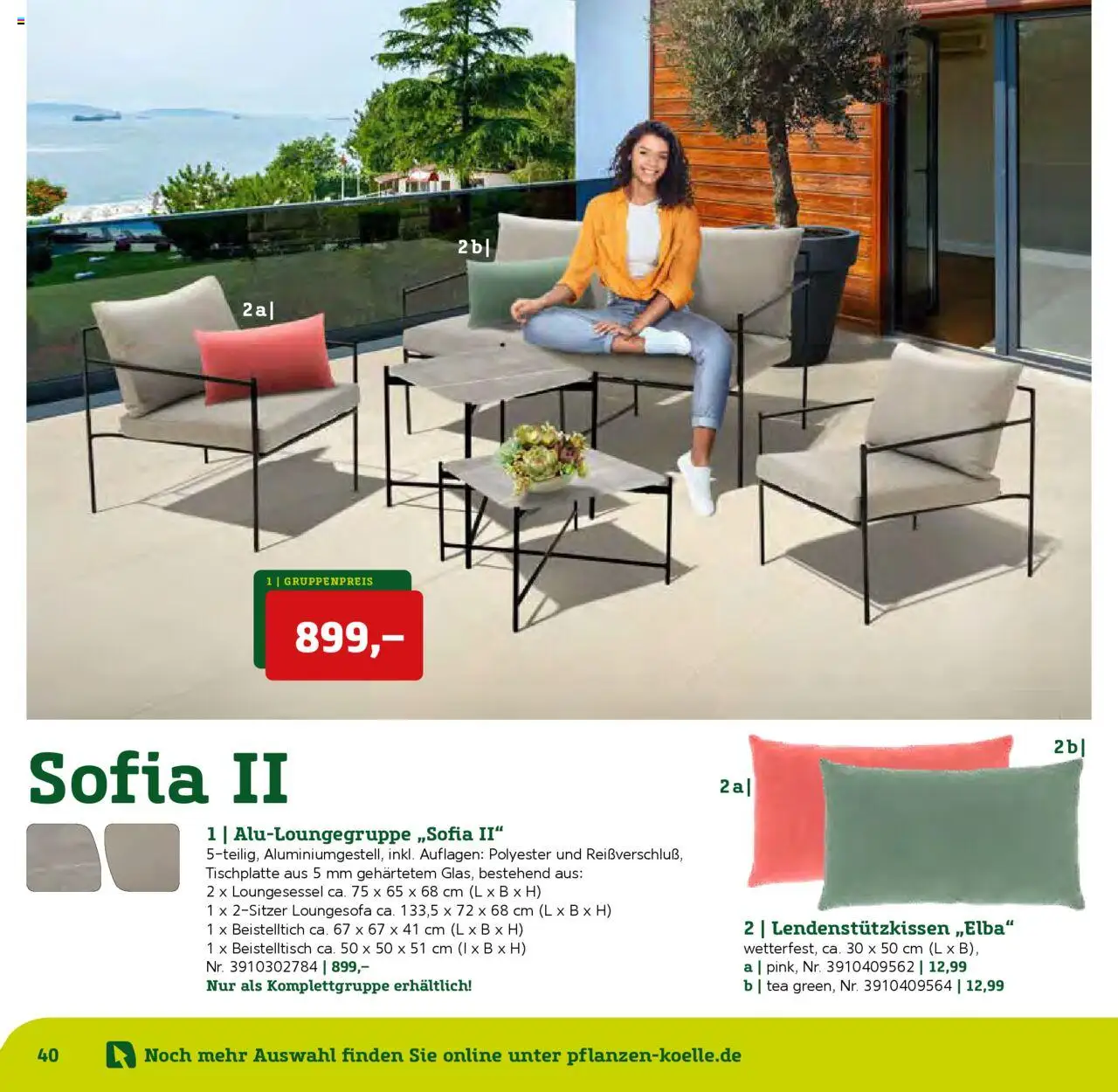 Pflanzen-Kölle Gartenmöbel Katalog 2025 – gültig ab 22.01.2025 | Seite: 40 | Produkte: Beistelltisch