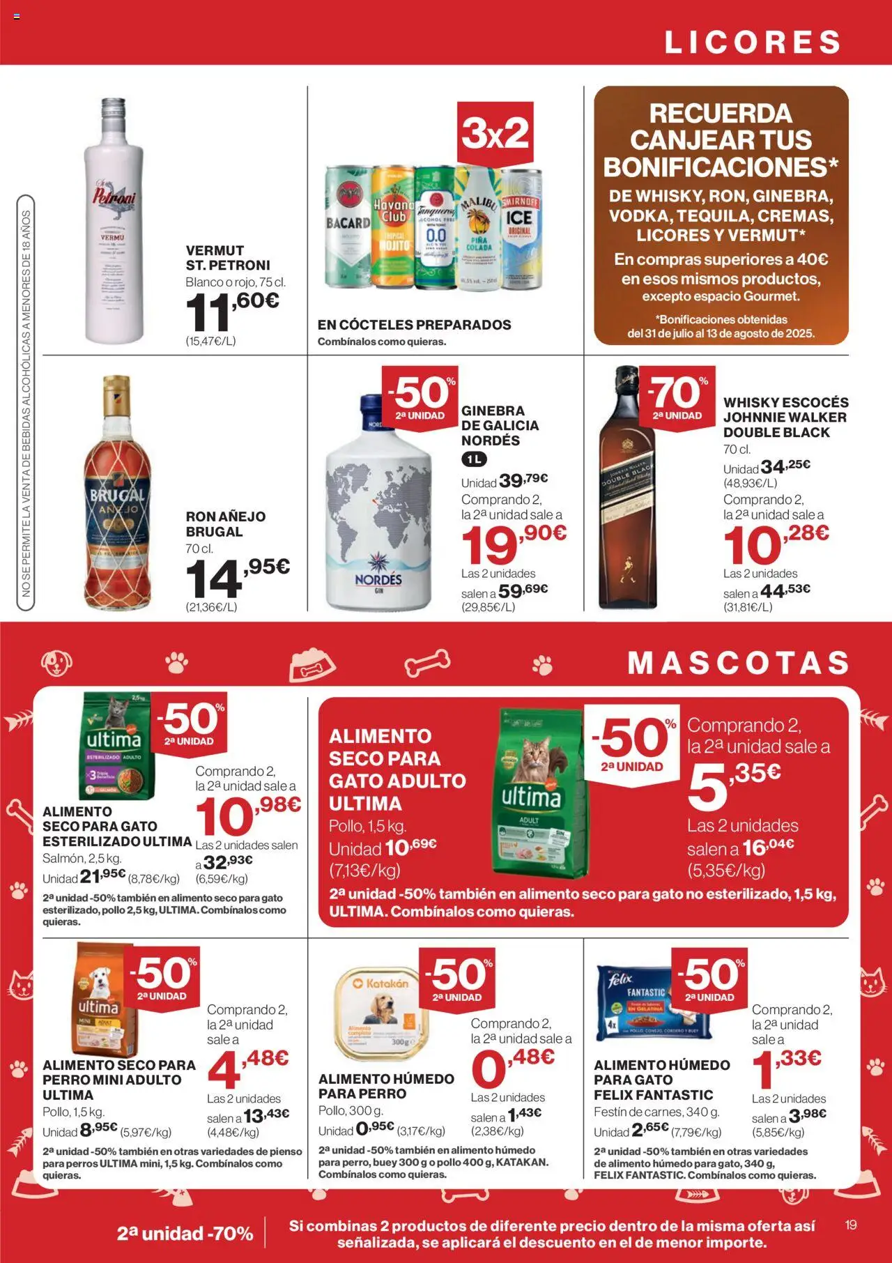 Supercor Canarias │ válido desde el 14.08.2025 | Página: 19 | Productos: Gelatina, Piña, Ginebra, Φίλτρο καφέ