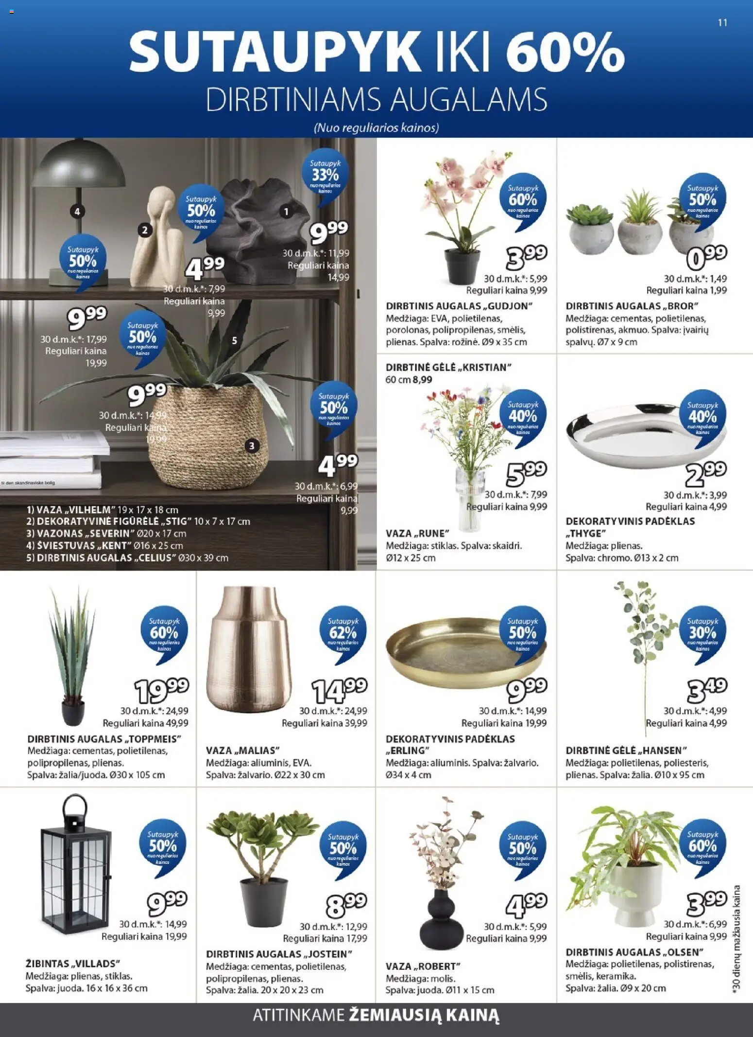 JYSK akcijos nuo 28.04.2026 | Puslapis: 11 | Prekių: Vaza, Vazonas