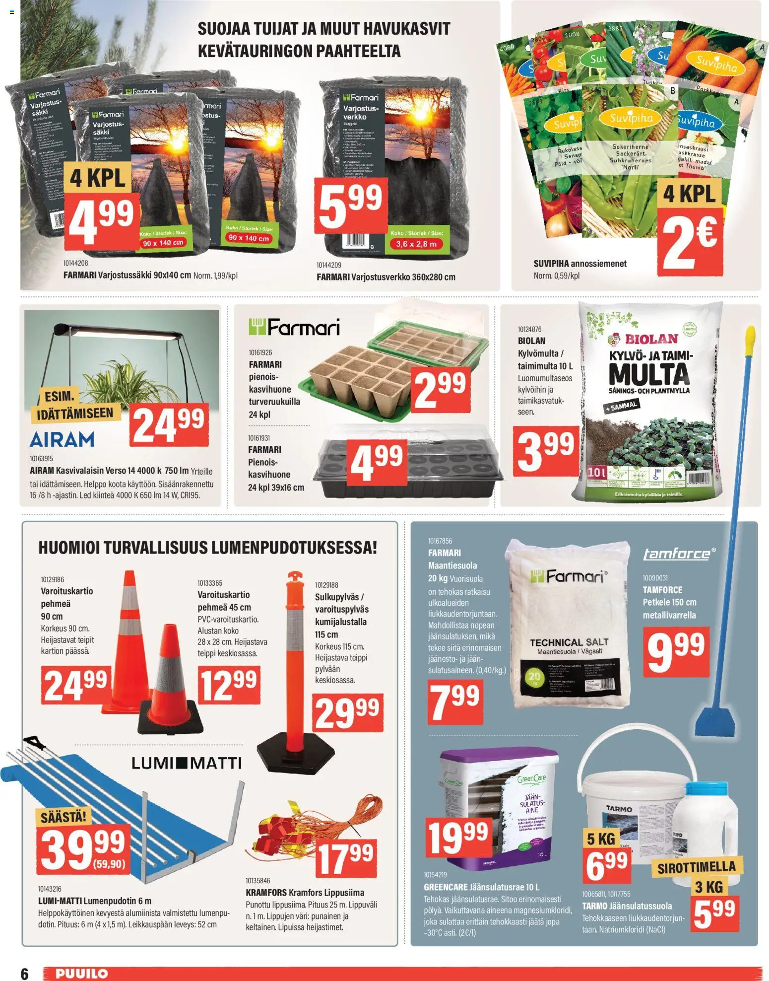 Puuilo tarjoukset – voimassa 26.01.2026 alkaen | Sivu: 6 | Tuotteet: Multa, Kasvihuone, Teippi