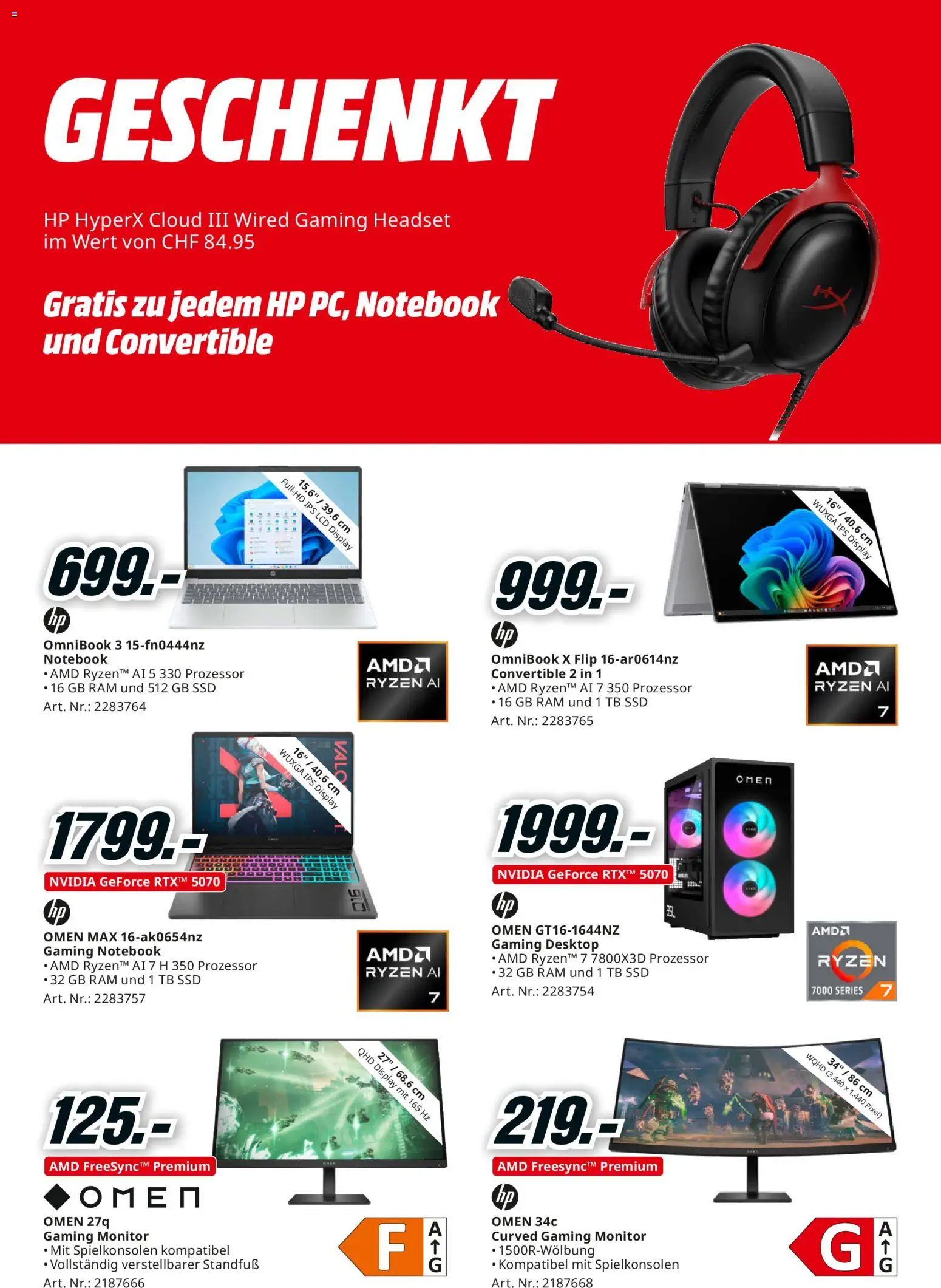 Media Markt Aktionen – gültig ab 07.12.2025 | Seite: 11 | Produkte: Notebook, Headset, Monitor, HP