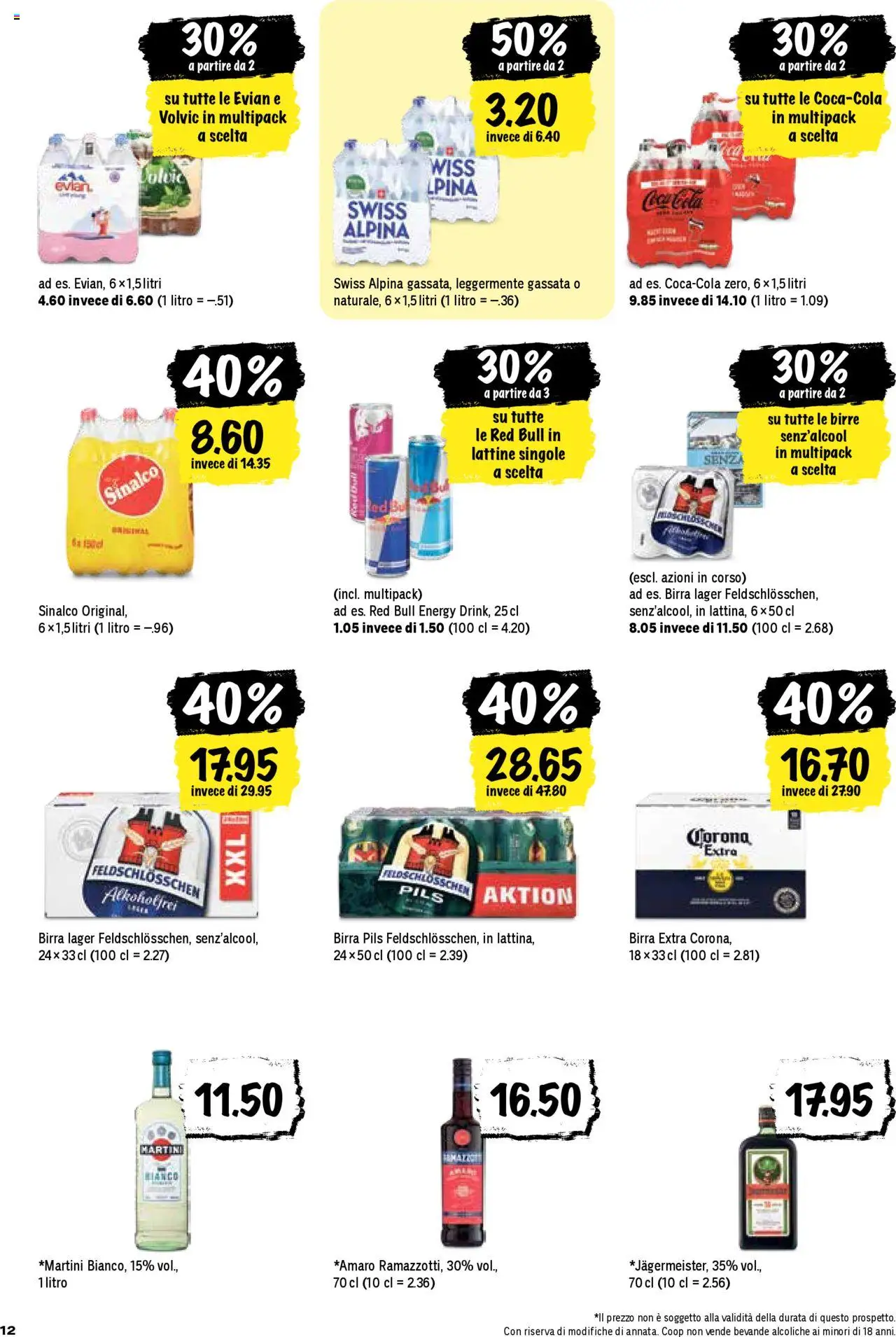 Coop - Una settimana di azioni ab 24.07.2025 | Seite: 12 | Produkte: Red bull, Coca Cola, Pils