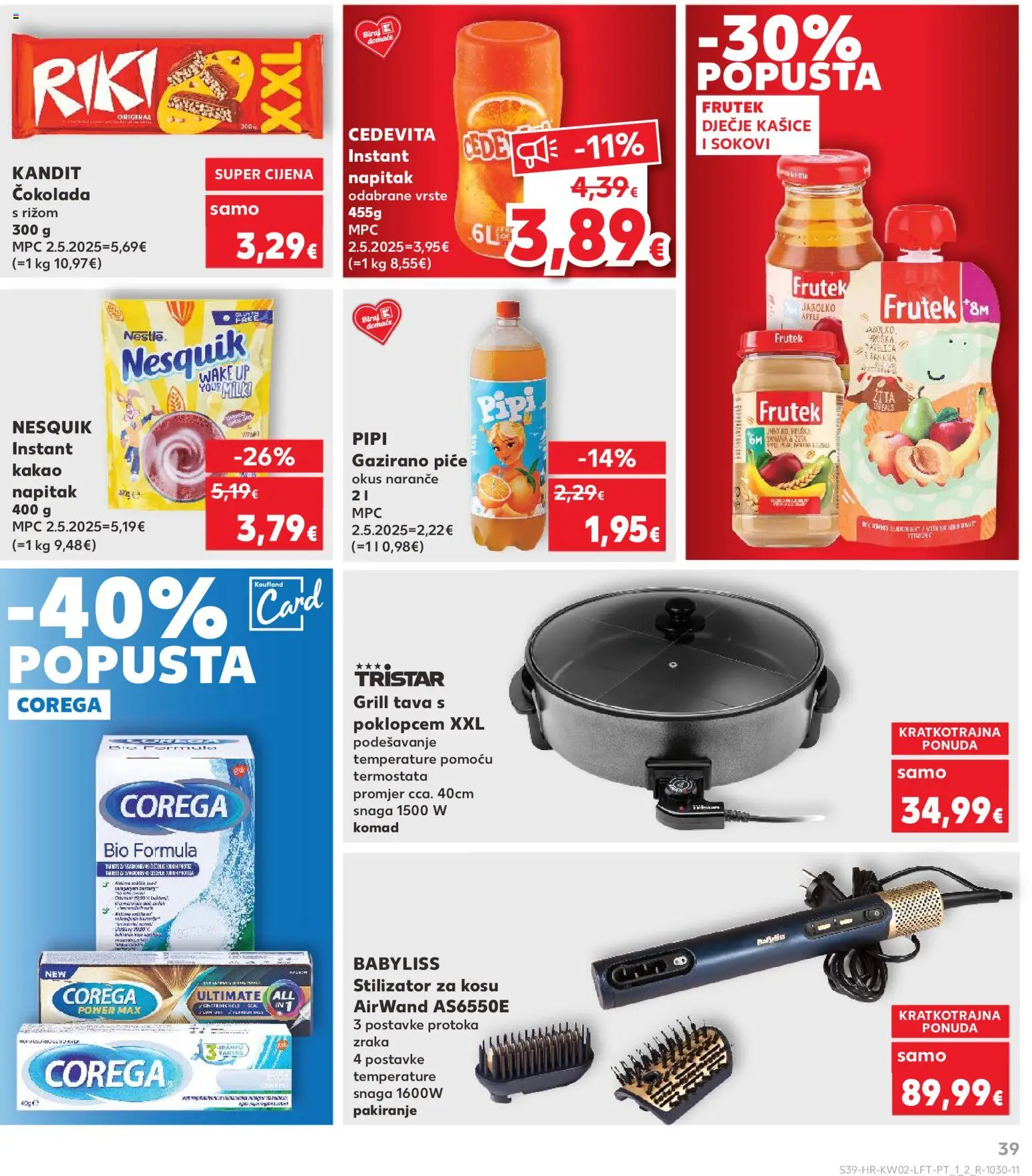 Kaufland katalog | vrijedi od 07.01.2026 | Stranica: 39 | Proizvodi: Čokolada, Naranče, Tava, Cedevita