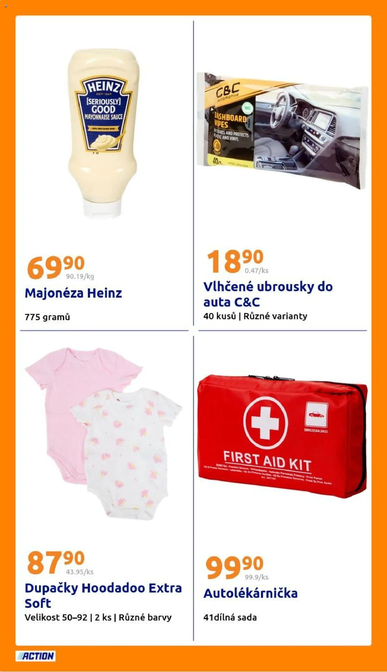 Action leták od 18.02.2026 | Strana: 18 | Produkty: Vlhčené ubrousky, Majonéza, Barvy, Autolékárnička