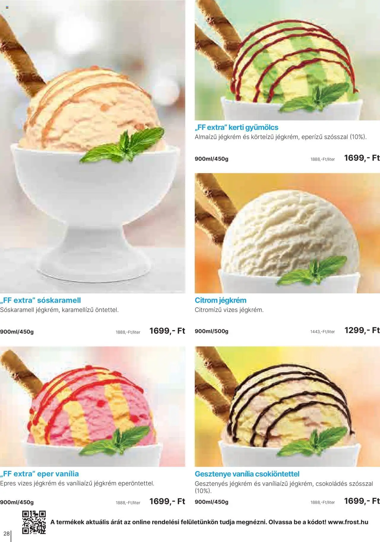 Family Frost akciós ujság - amely érvényes a következő dátumtól: 01.10.2025 | Oldal: 28 | Termékek: Gyümölcs, Eper, Jégkrém, Citrom