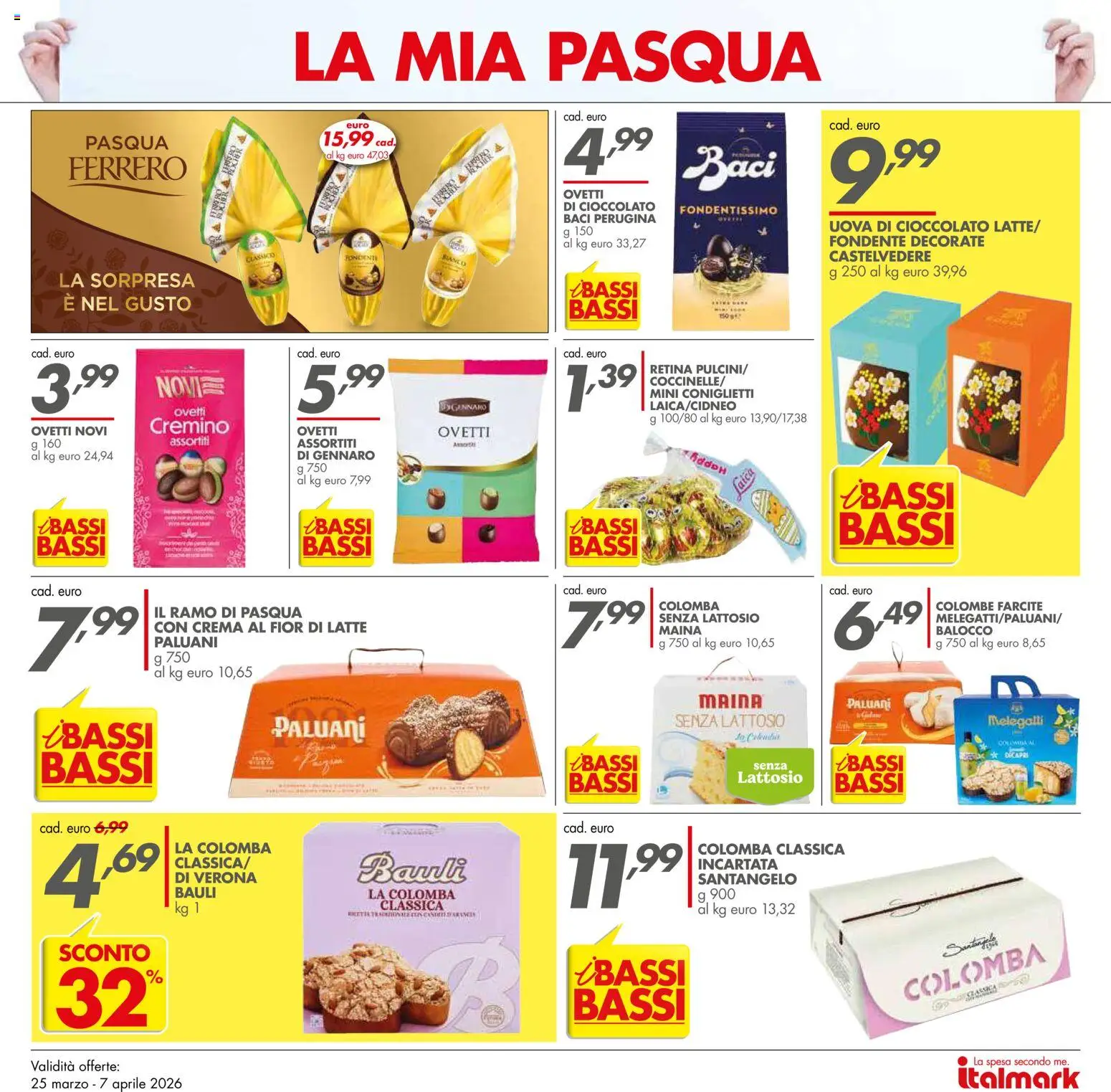 Volantino Italmark del 25.03.2026 | Pagina: 4 | Prodotti: Crema, Uova, Latte, Latte senza lattosio