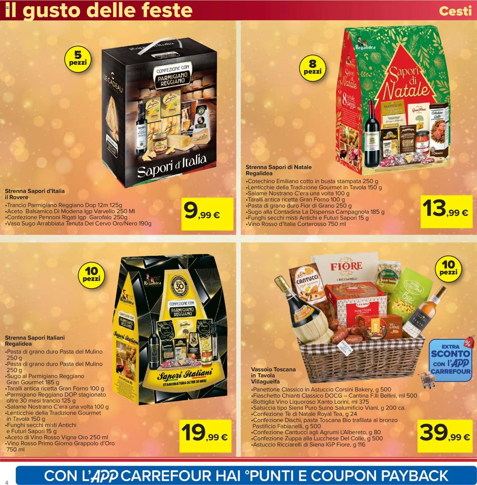 Volantino Carrefour del 16.12.2025 | Pagina: 4 | Prodotti: Tè, Pasta, Agrumi, Cotechino