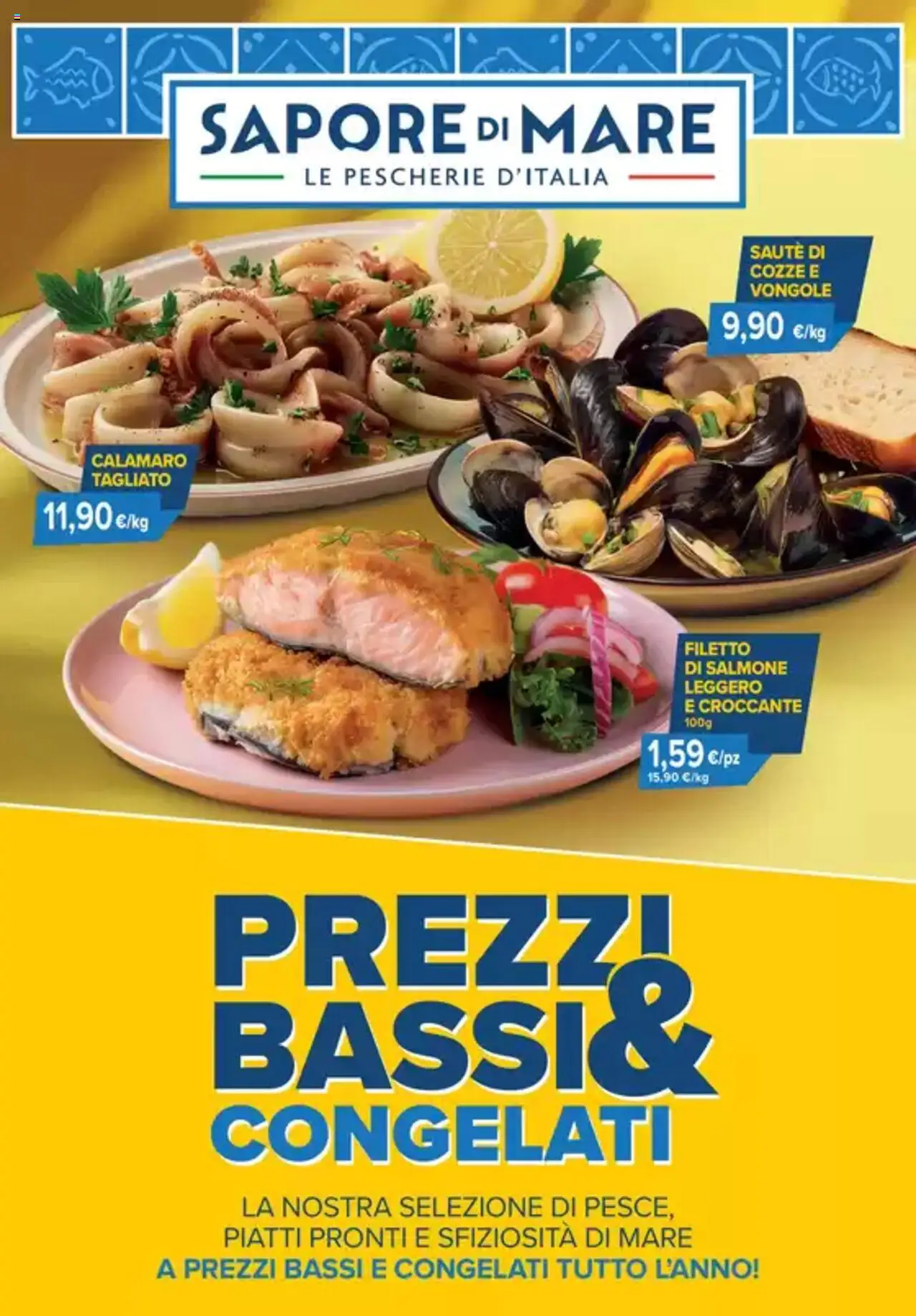 Volantino Sapore di mare del 21.09.2025 | Pagina: 1 | Prodotti: Salmone, Cozze, Vongole