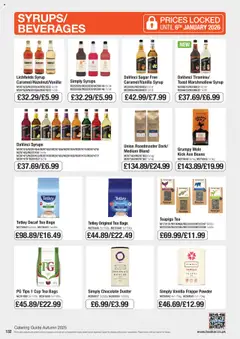 Preview of Booker Wholesale - Autumn News valid from 07.10.2025 | Page: 132 | Products: Frappé, Chocolate, Lemon, Vanilla