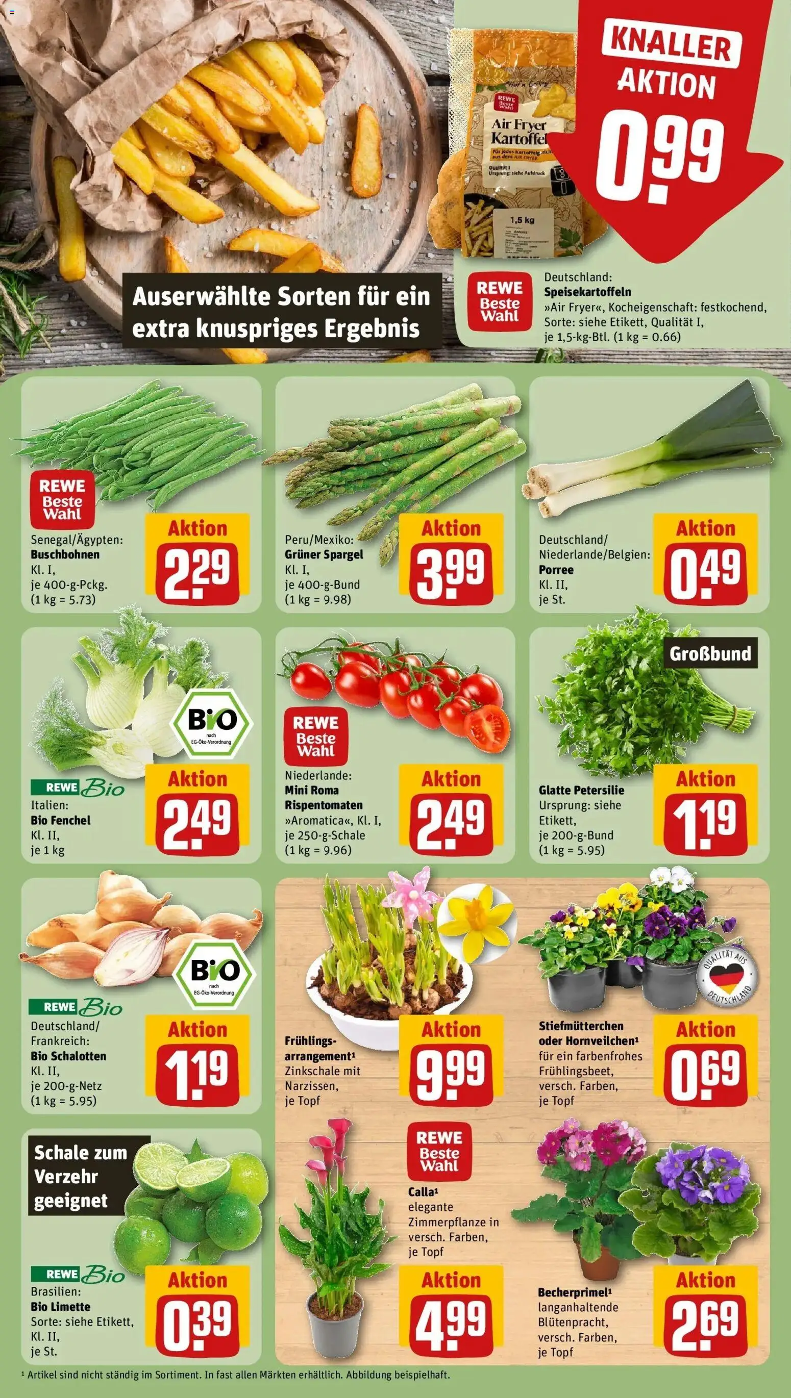 Rewe prospekt Zetel	 – gültig ab 22.02.2026 | Seite: 7 | Produkte: Stiefmutterchen, Spargel, Limette, Petersilie