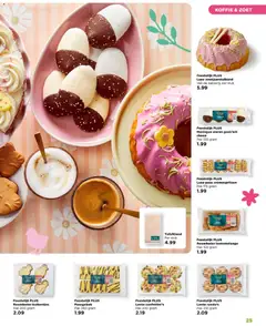 Meringue eieren geel/wit choco, Pak 120 gram - Voorbeeld van een folder van Plus, geldig van 22.03.2026 | Pagina: 25 | Producten: Eieren, Koffie, Roomboter, Cake