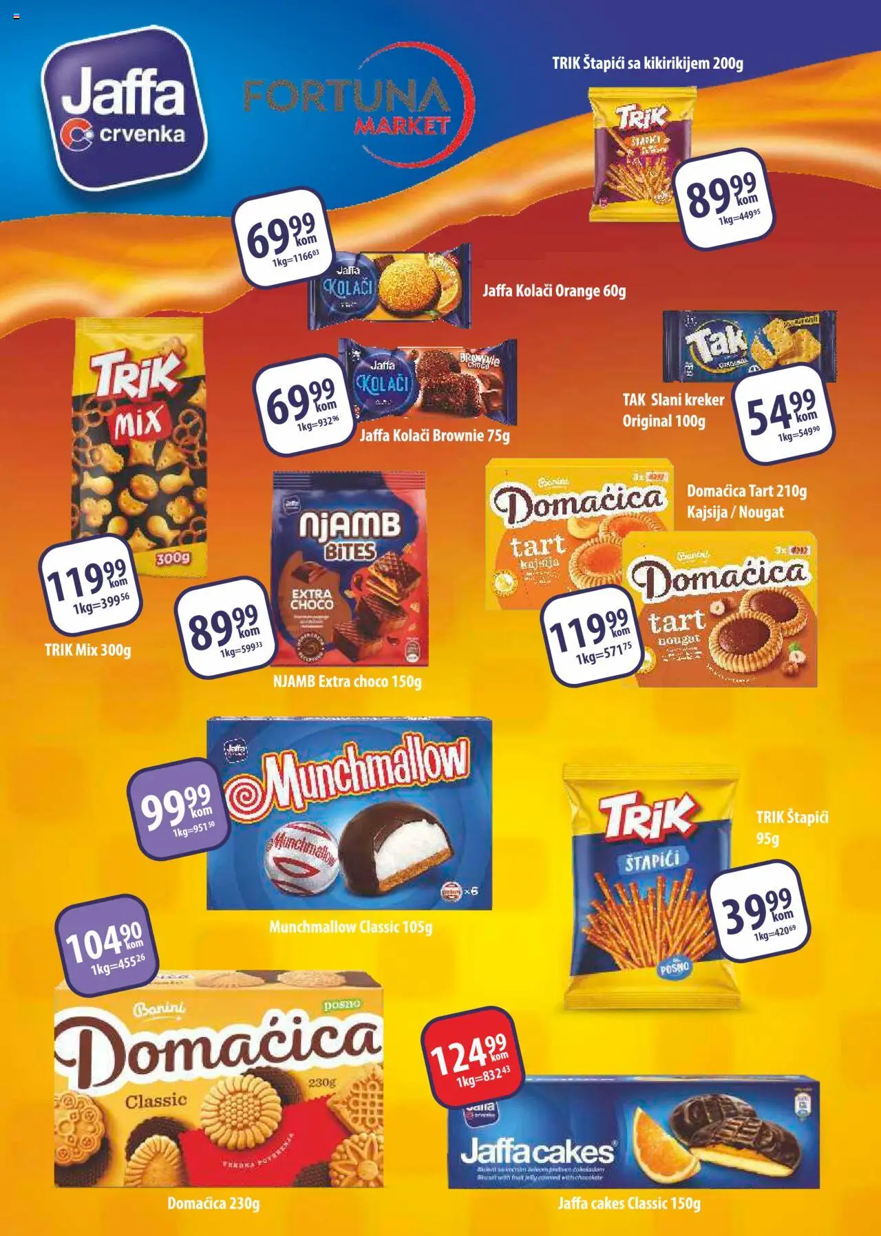 Fortuna Market katalog - važi od 13.08.2025 | Strana: 7 | Proizvode: Munchmallow, Kajsija, Domaćica, Brownie