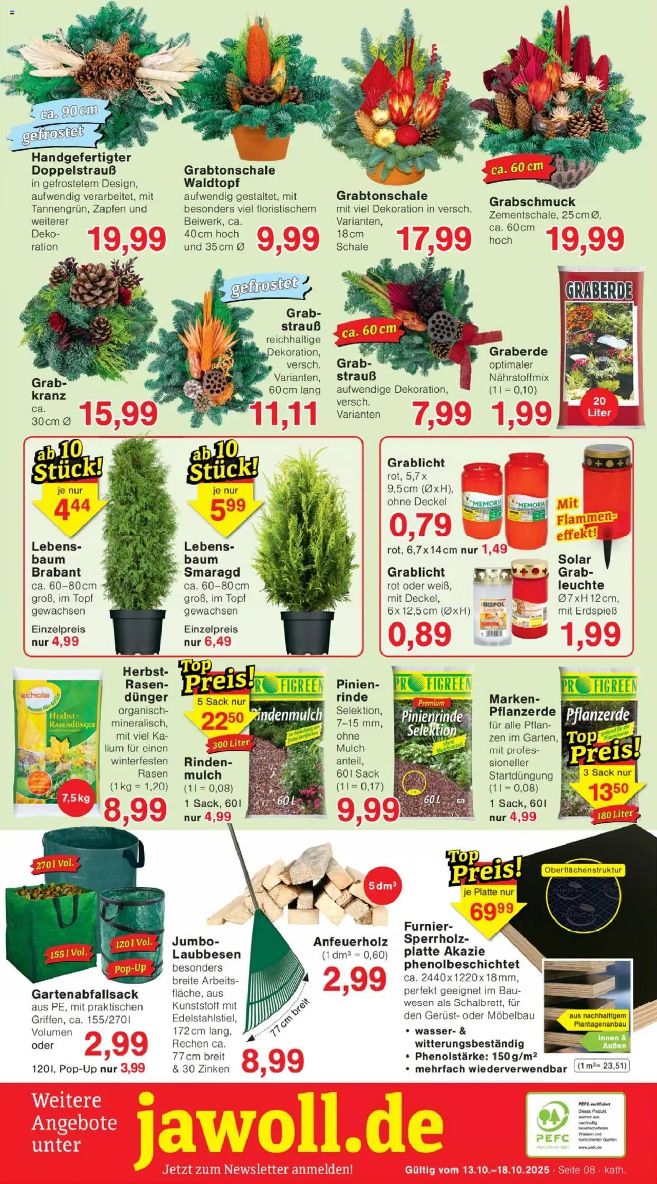 Jawoll Prospekt – gültig ab 13.10.2025 | Seite: 12 | Produkte: Pflanzerde, Wasser