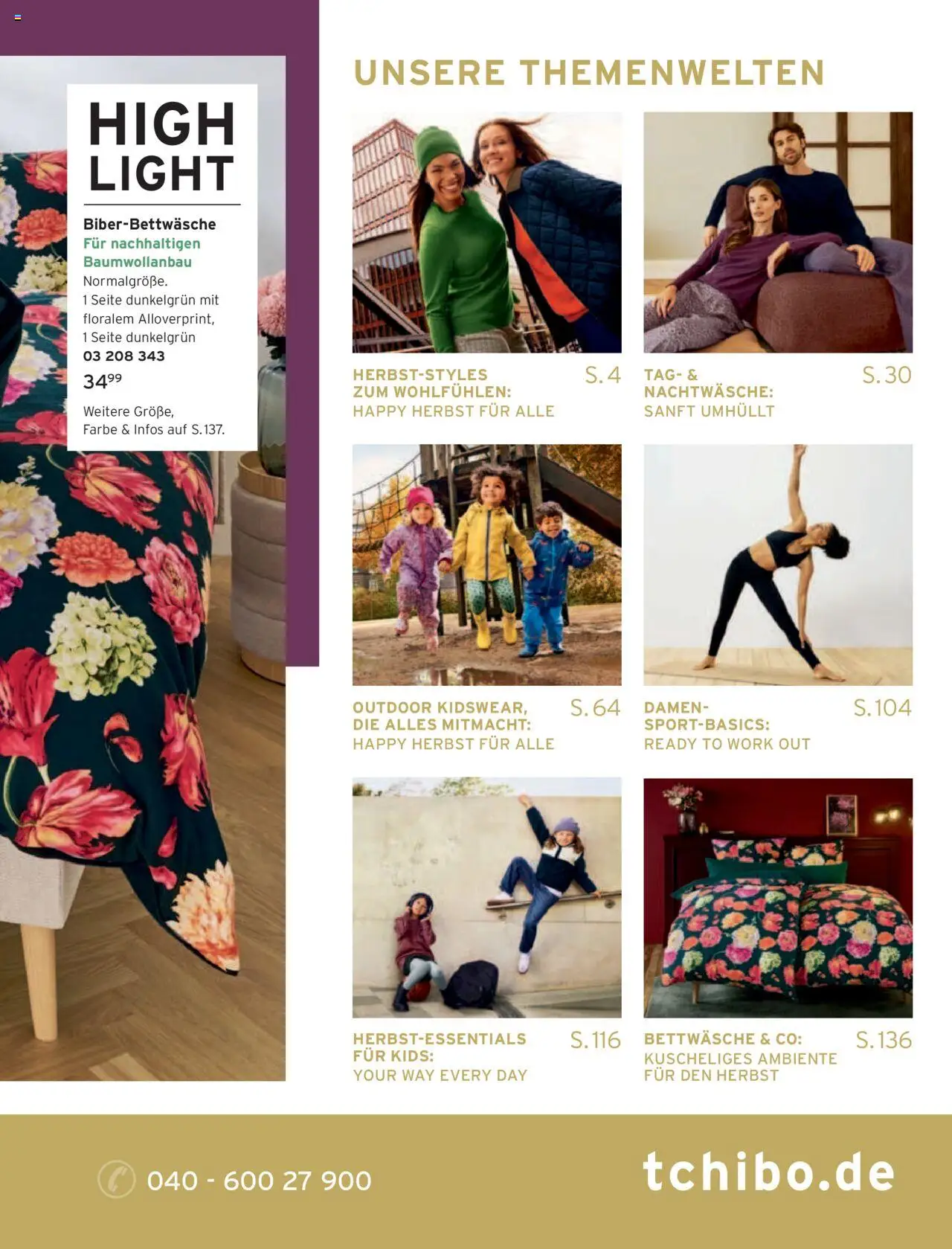 Katalog Tchibo Herbst – gültig ab 15.09.2025 | Seite: 3 | Produkte: Bettwäsche