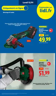 LIDL - Prévisualisation de LIDL catalogue semaine 2 valide à partir de 08.01.2026 | Page: 79 | Produits: Meuleuse, Plateau, Ponceuse