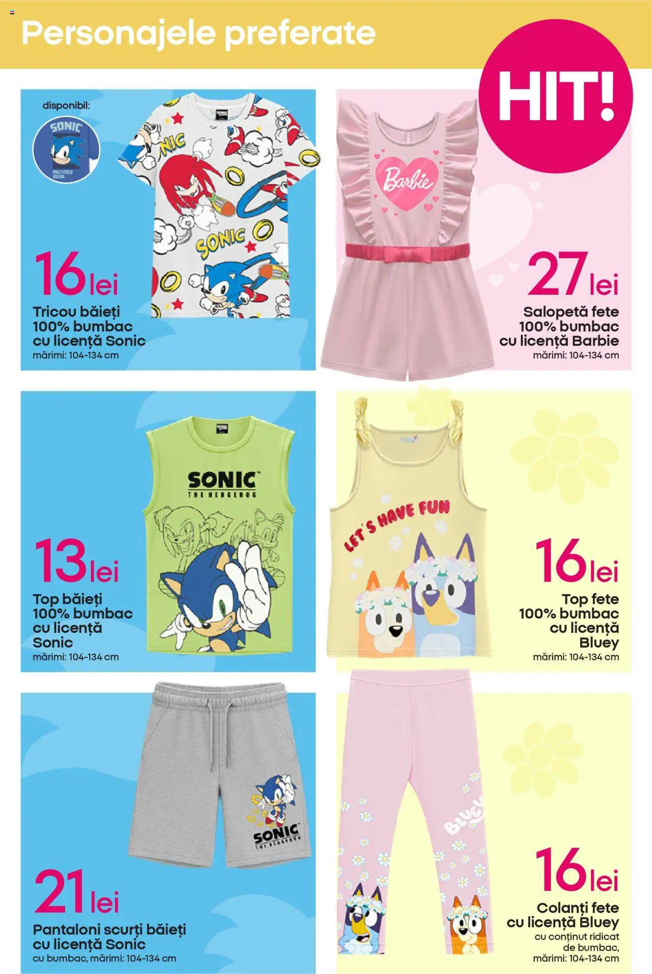 Catalog Pepco – valabil de la 19.06.2025 | Pagină: 7 | Produse: Tricou, Pantaloni, Salopetă, Colanți