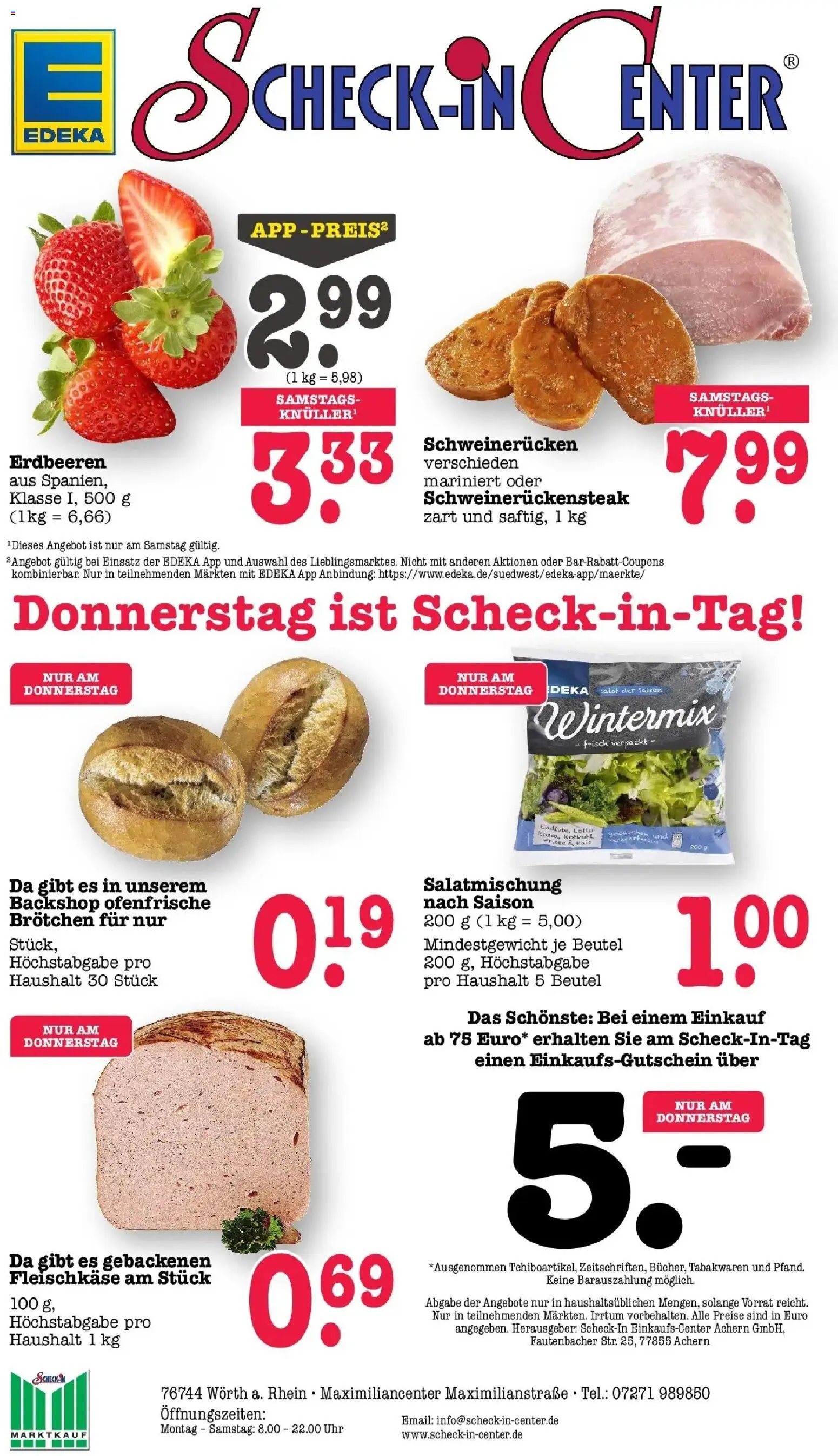 Edeka prospekt Wörth Am Rhein	 – gültig ab 02.03.2026 | Seite: 50 | Produkte: Ofenfrische, Schweinerucken, Erdbeeren, Uhr