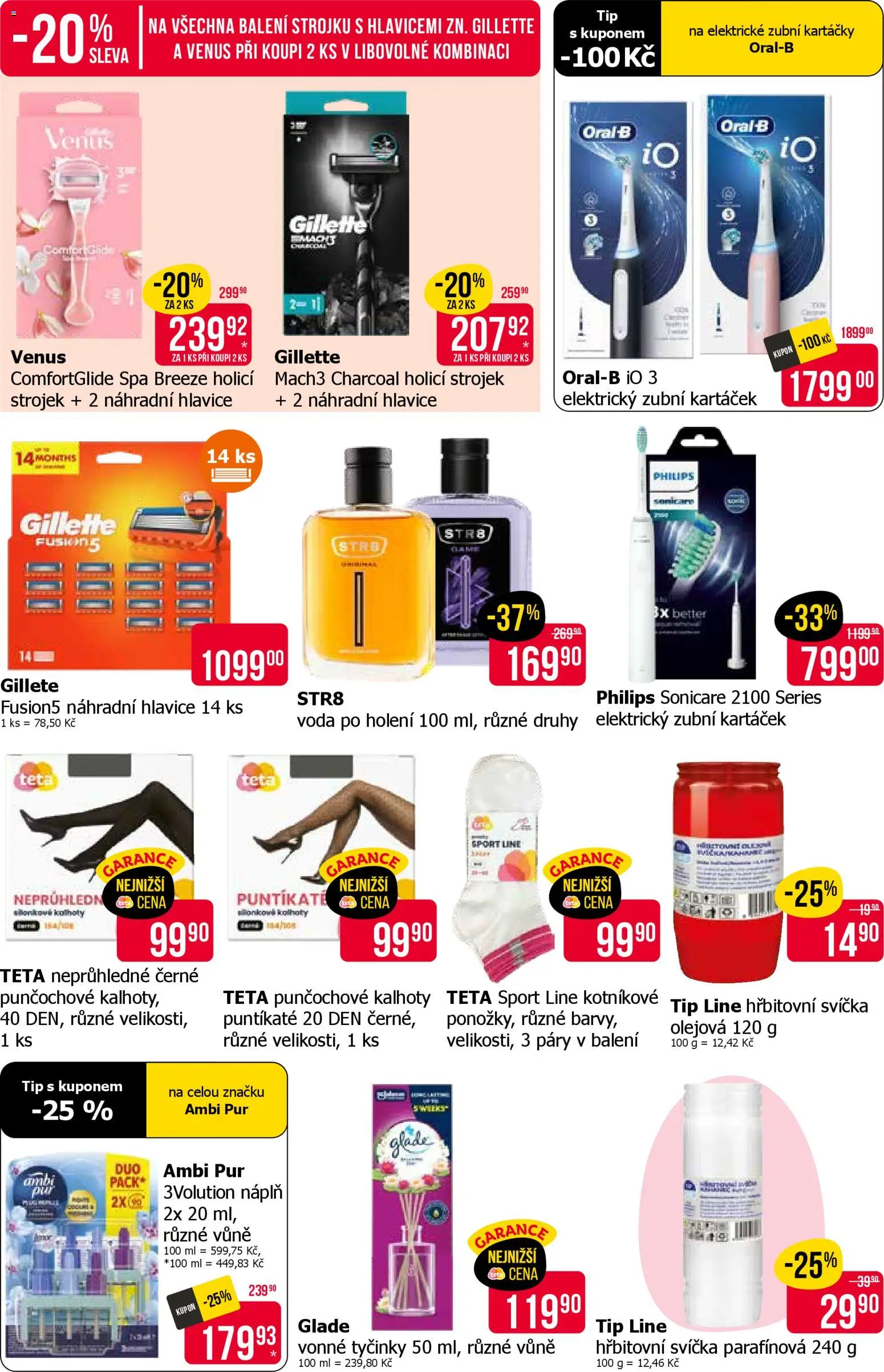 TETA Drogerie leták od 26.03.2026 | Strana: 11 | Produkty: Voda, Gillette Fusion5, Vonné tyčinky, Elektrický zubní kartáček