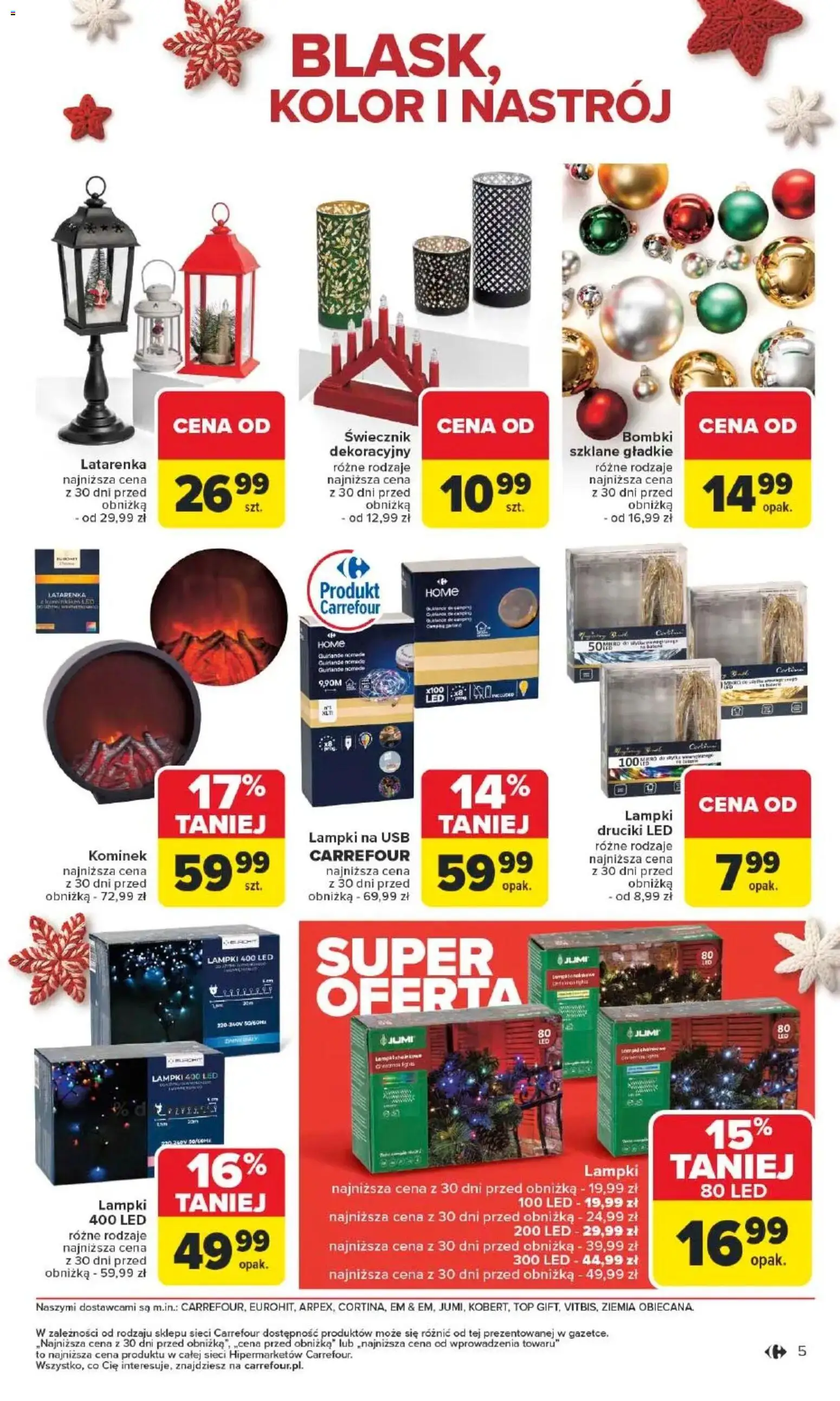 Carrefour Gazetka - Święta spełnionych marzeń od 10.11.2025 | Strona: 6 | Produkty: Top, Lampki, USB, Ziemia
