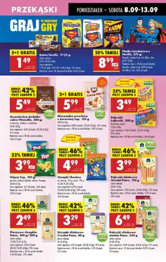 Biedronka gazetka od 08.09.2025 | Strona: 45 | Produkty: Płatki śniadaniowe, Żurawina, Paluszki, Pizza