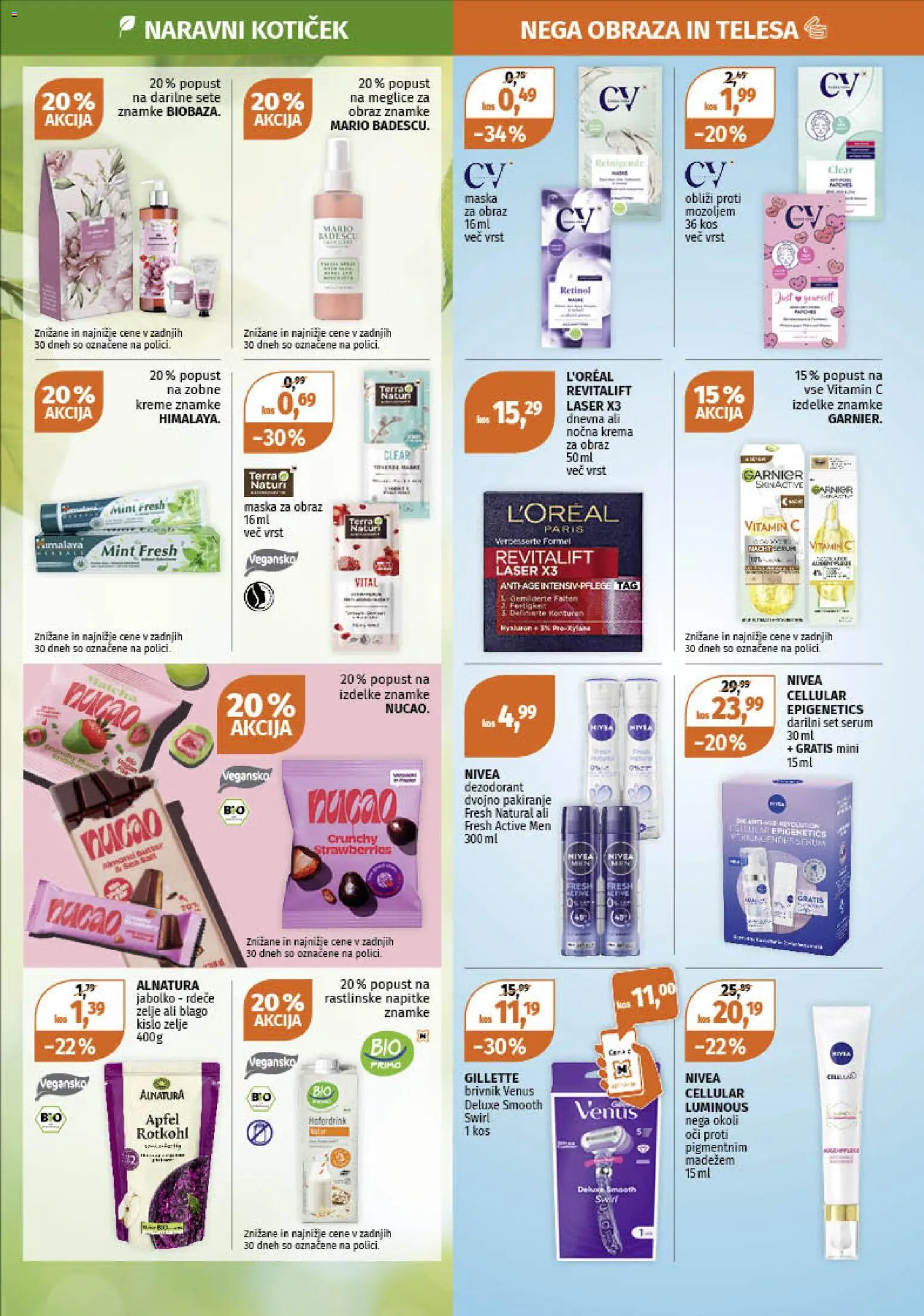 Novi Müller katalog ponudbe – veljaven od 15.12.2025 | Stran: 3 | Izdelki: Maska za obraz, Kos, Deodorant, Zelje