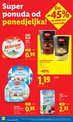 MILBONA SELECTION Puding s vrhnjem, 500 g, 1 kg = 2.38, Čokolada ili vanilija - Pregled kataloga iz trgovine Lidl, vrijedi od 09.02.2026 | Stranica: 2