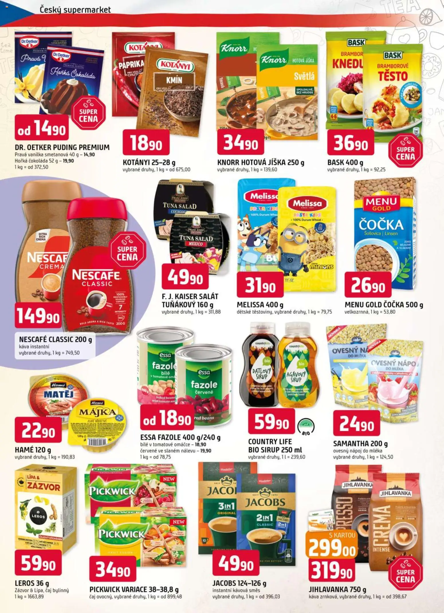 Trefa leták od 25.03.2026 | Strana: 8 | Produkty: Čočka, Jihlavanka, Sirup, Těsto