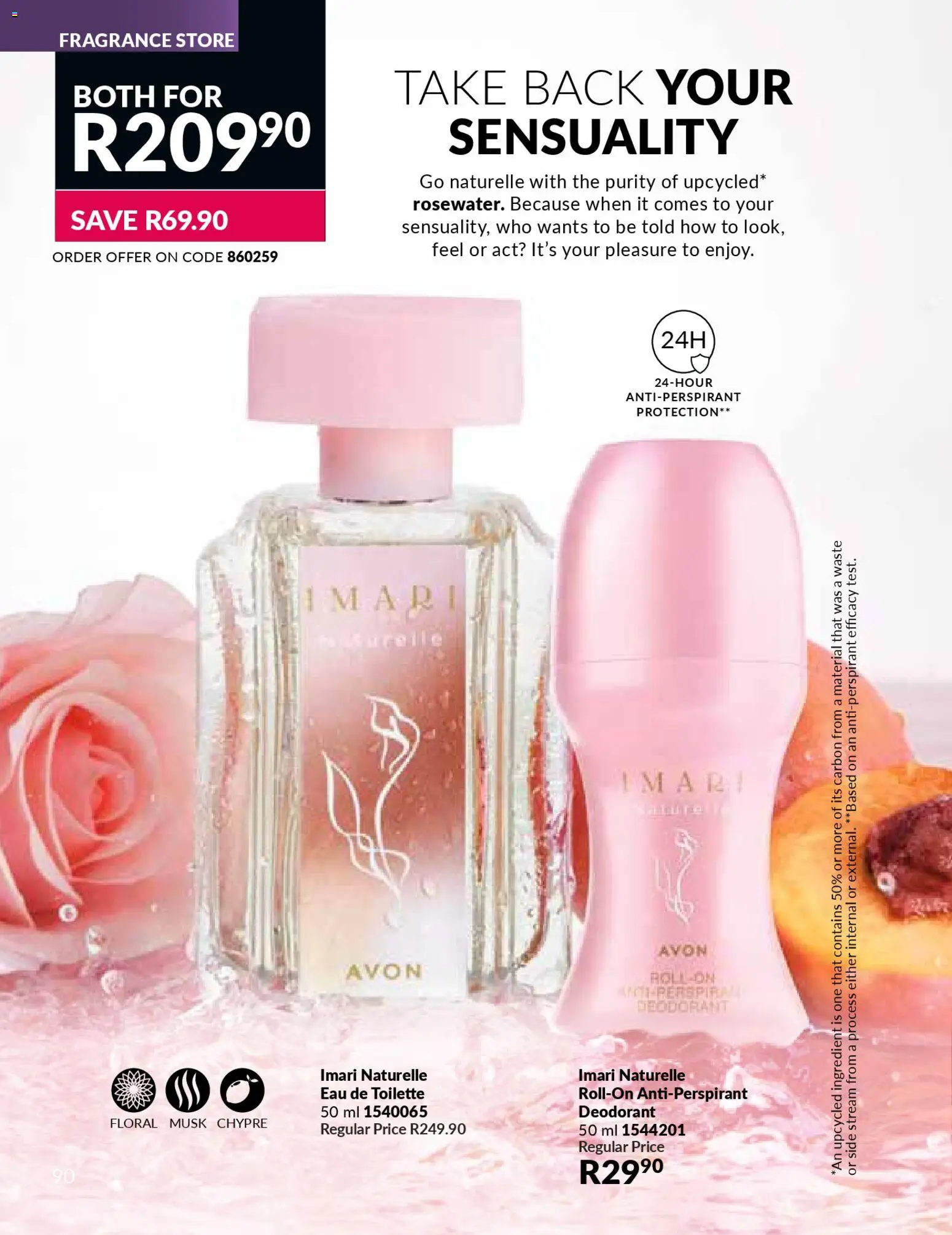 New Avon catalogue – valid from 01.01.2026 | Page: 90 | Products: Fragrance, Eau de toilette, Deodorant, Antiperspirant