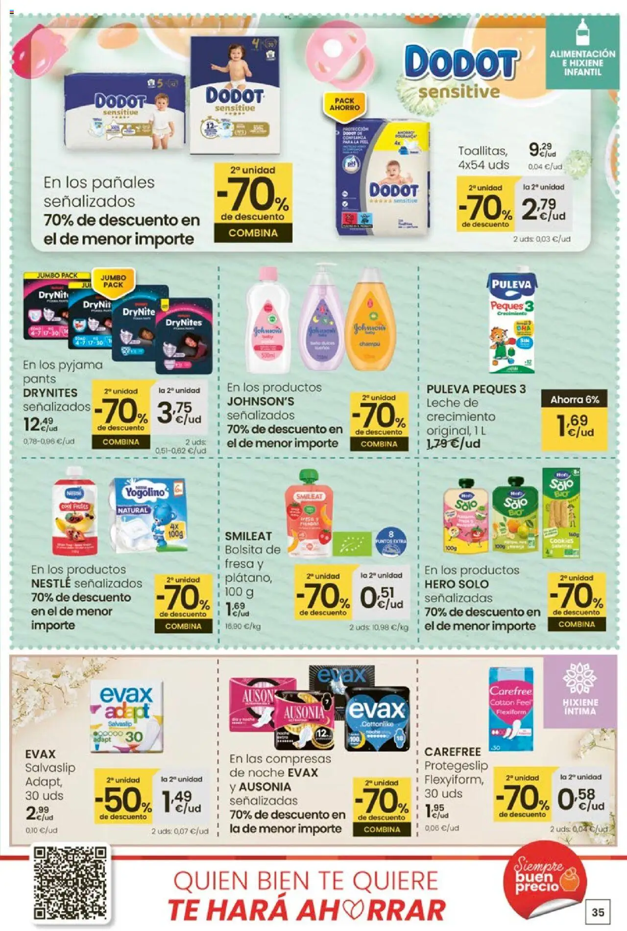 Eroski - Ofertón │ válido desde el 16.10.2025 | Página: 35 | Productos: Champú, Leche, Té, Γλυφιτζούρι